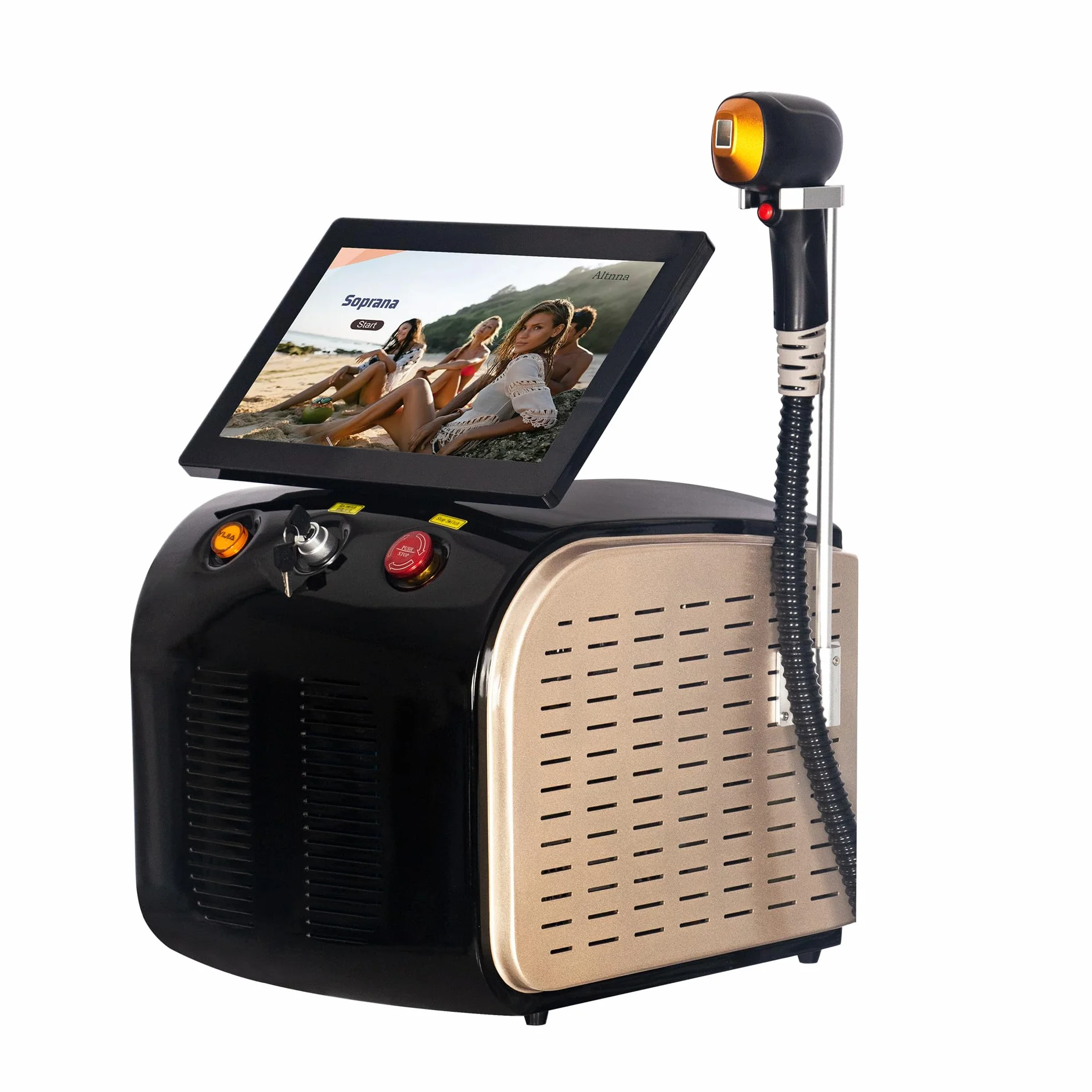 Máquina de Depilación Láser Diodo 808 nm 4000W 3 Longitudes de Onda Sistema de Enfriamiento