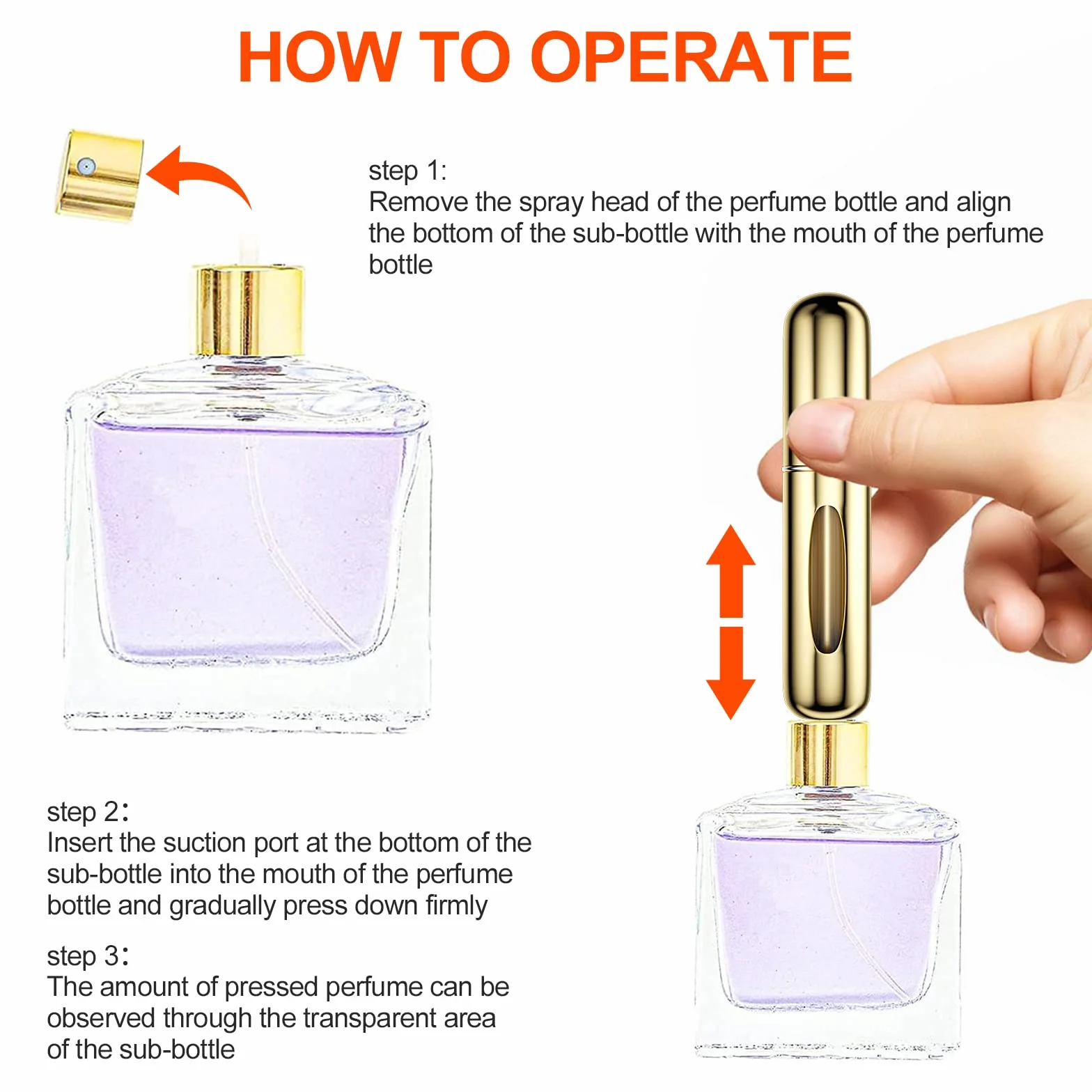 Newaner 5ML Atomizador Perfume Recargable Mini Botella Rociadora Portátil con Ventana