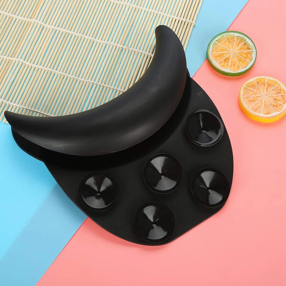 Almohada para el cuello con lavado de cabello, champú de silicona portátil para salón, spa, tazón, cojín de descanso
