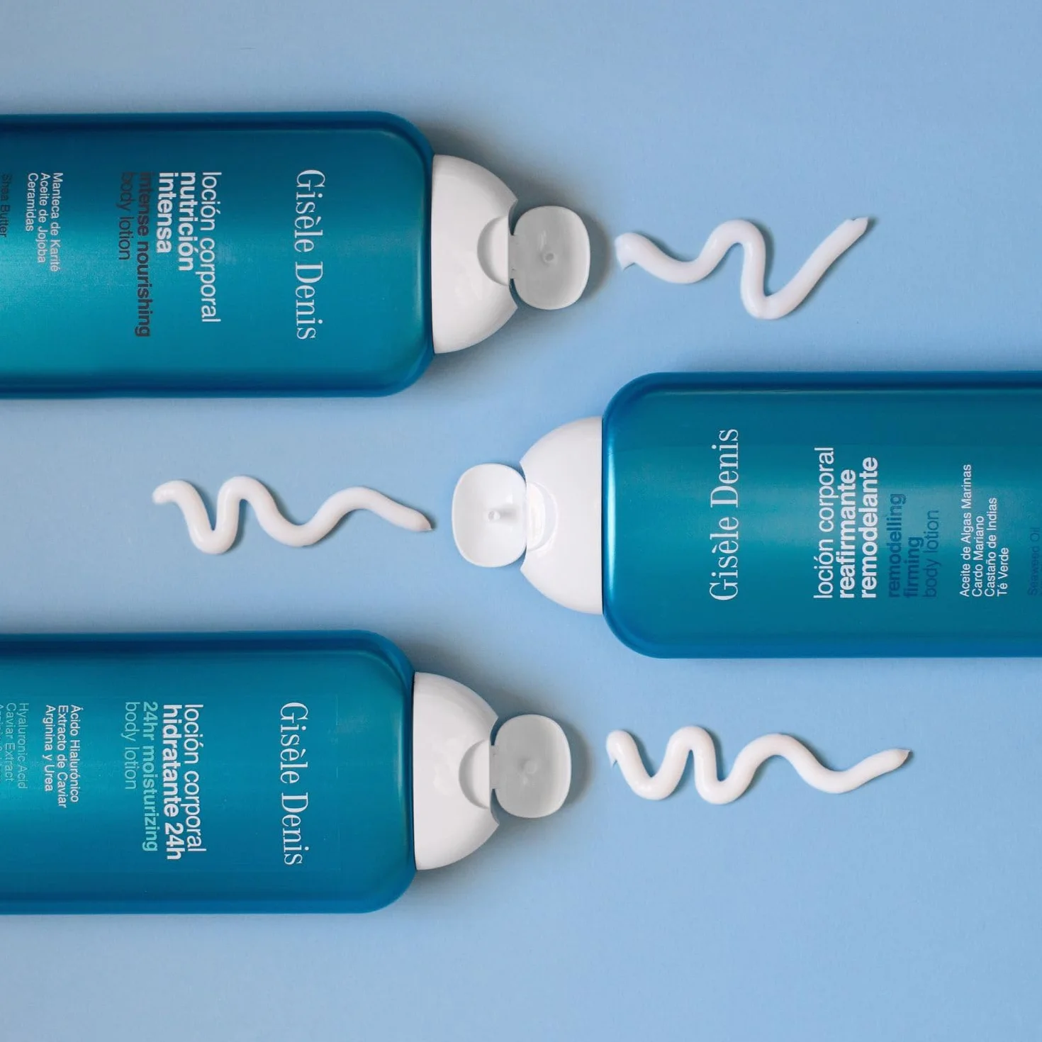 GISÈLE DENIS Loción Corporal Reafirmante Remodelante 400 ml Crema de Cuerpo con Aceite de Algas Marinas