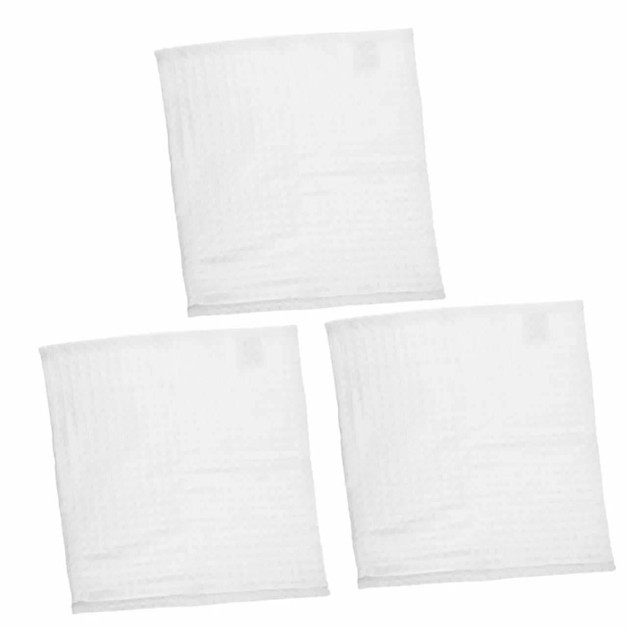 12piezas Toallas De Algodón Absorbentes para Rostro De Paños Faciales Cuadrados Desmaquillado y Limpieza Diaria