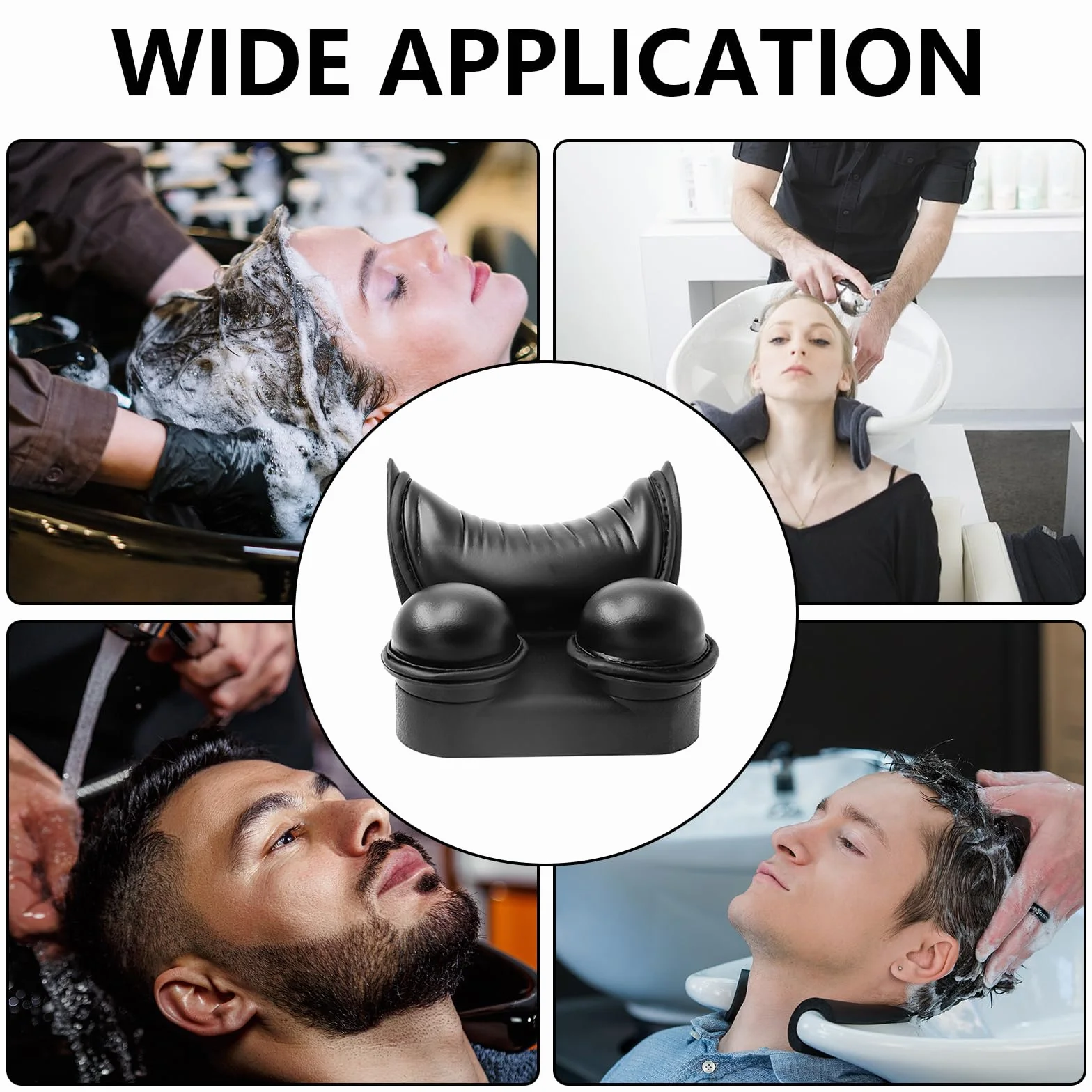Almohada de Lavado para Cabello, Silicone Shampoo Bowl Gripper, Cojín para Cuello de Spa