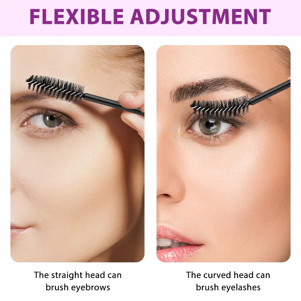 Desechables Cepillos de Pestañas 50 PCS para Extensiones, Máscaras y Maquillaje