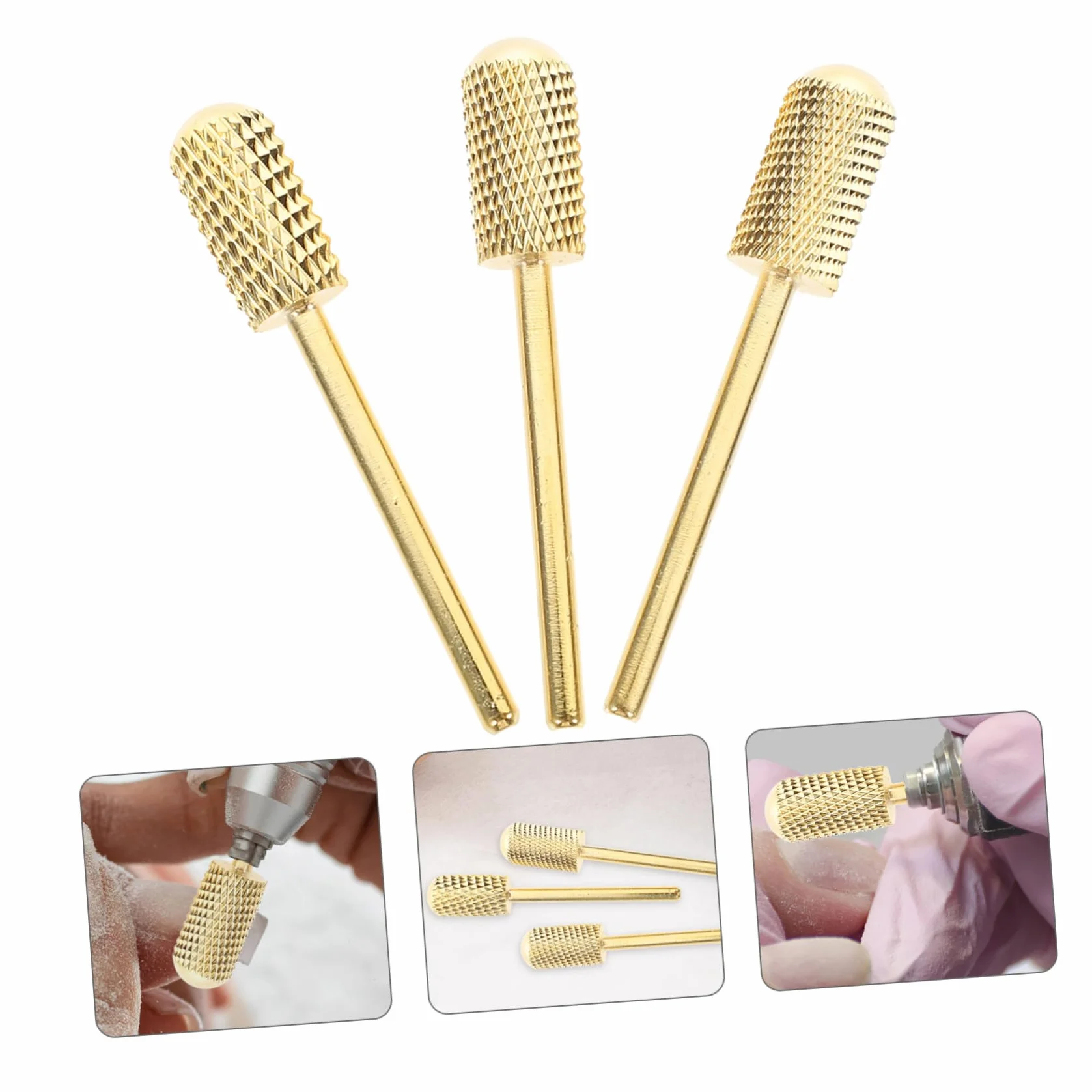 Beavorty 15piezas Broca De Manicura De Tungsteno De Cabezal Para Lijar Cutículas Compatible Taladros Eléctricos Para Salones y Uso Personal