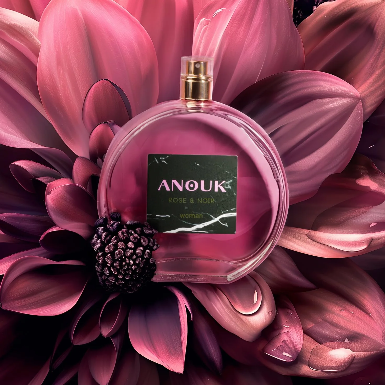 ANOUK Rose & Noir Colonia 100 ml Estuche de Regalo Mujer Eau de Toilette Femenina Aroma Dulce y Floral