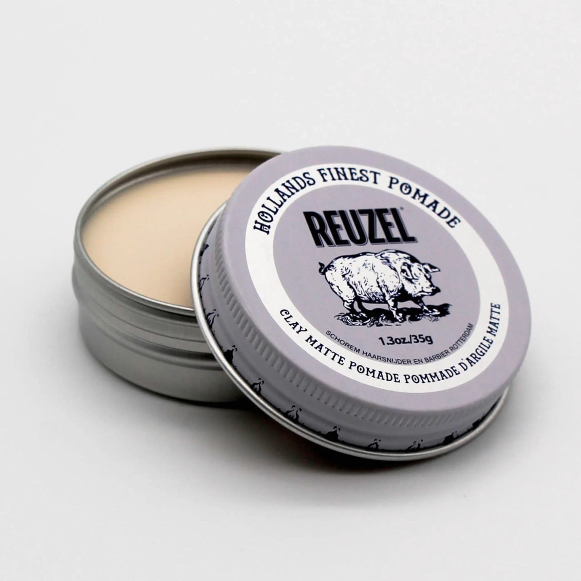 Reuzel Pomada de arcilla mate 1,3oz 35g fijación media estilo natural
