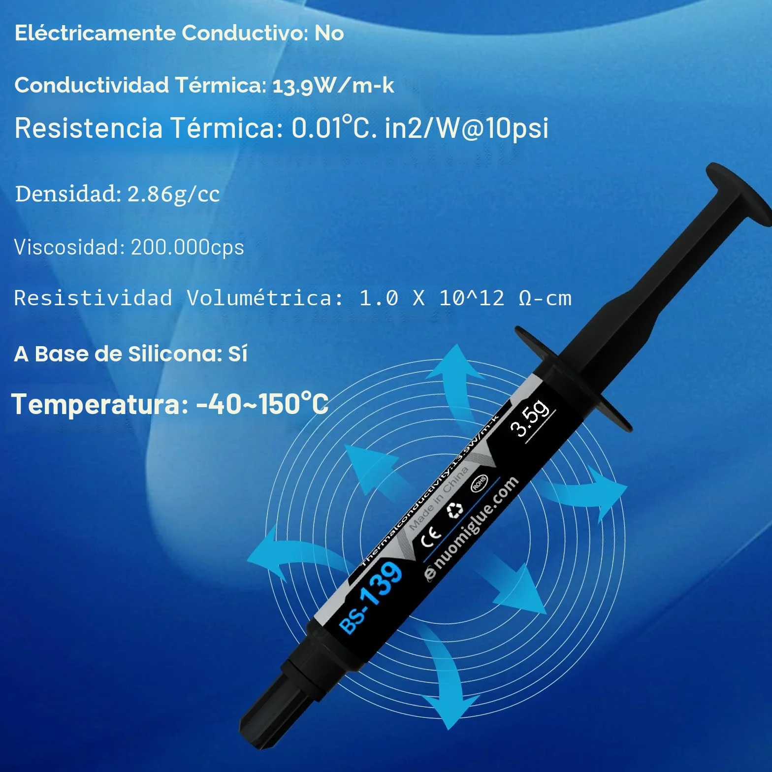 Pasta Térmica 3.5g con Toolkit CPU Thermal Compound Carbon Based High Performance