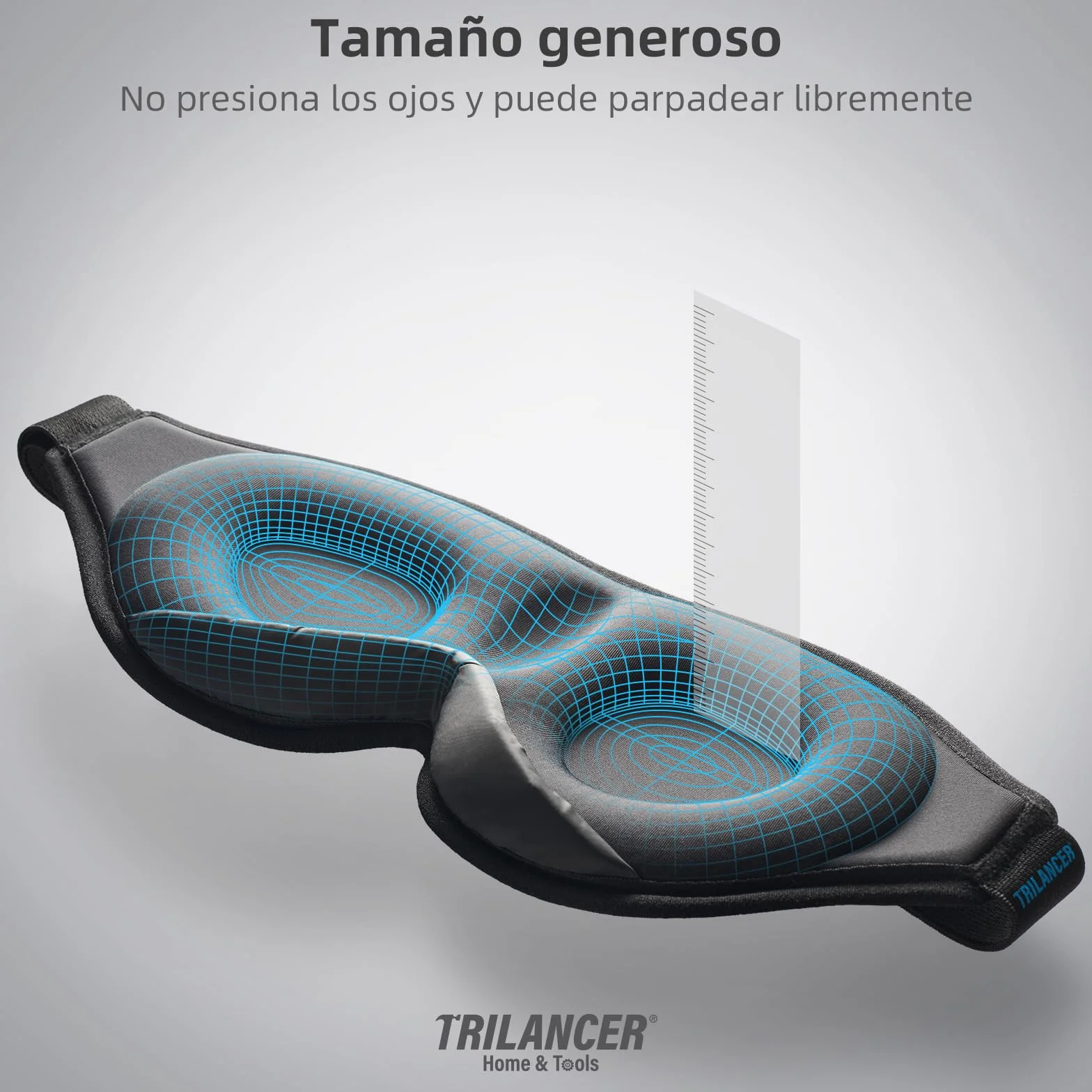 Antifaz para Dormir Bloqueador de Luz 99.99% para Hombres y Mujeres Negro