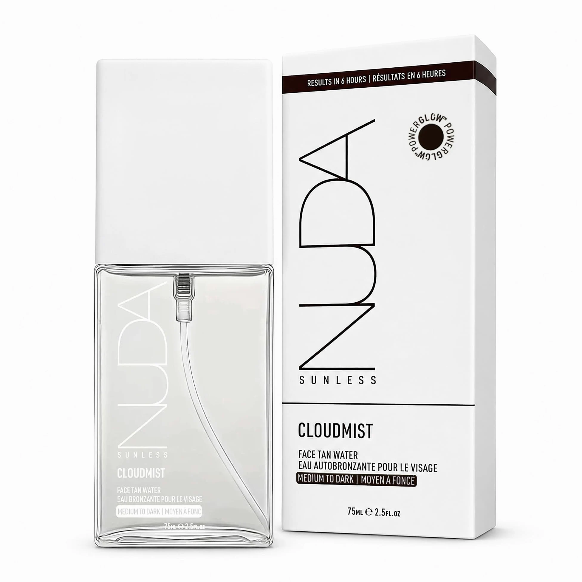 Nuda Canada - Nuda Face Tan Water | Bronceado facial ligero y transparente | Spray facial hidratante con agua