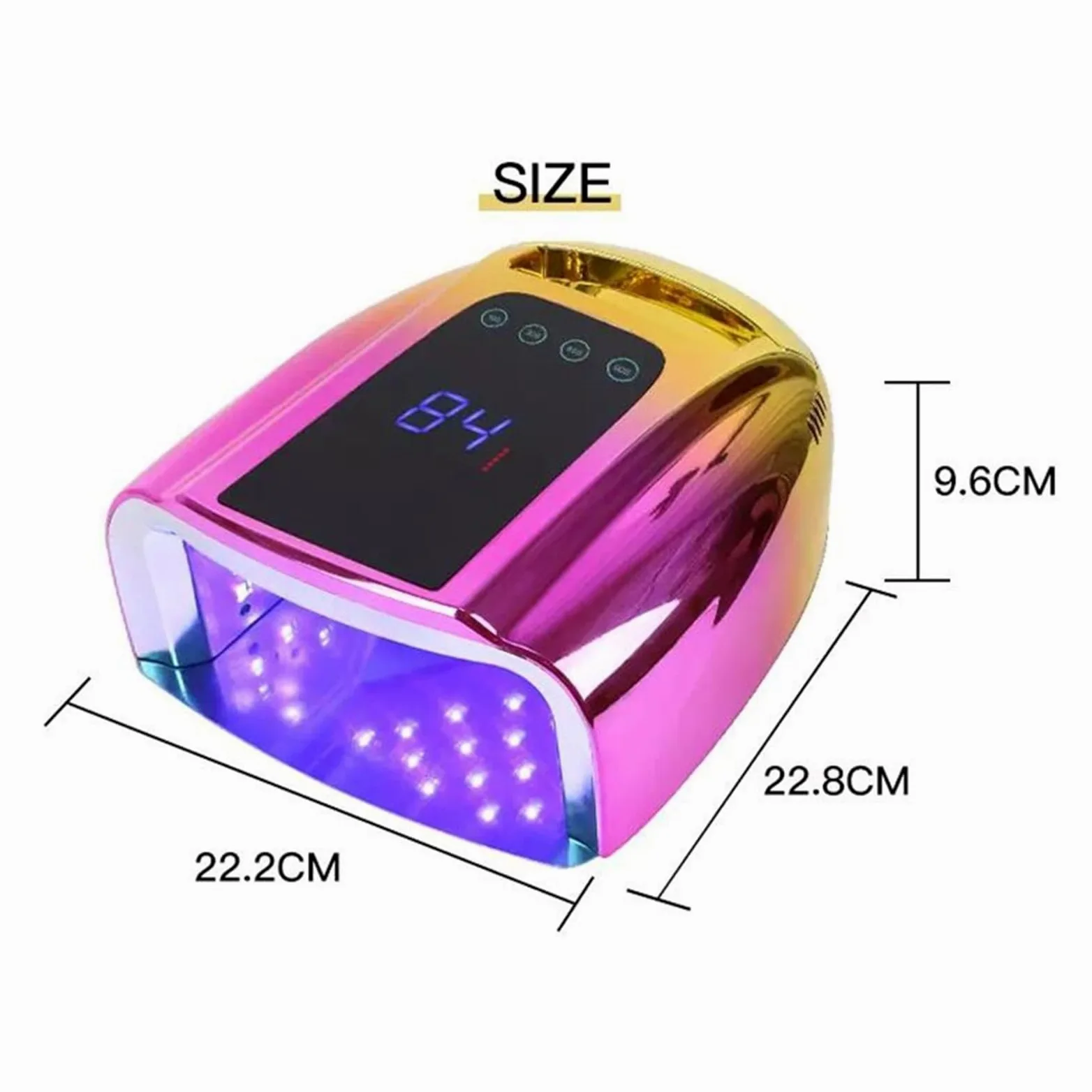 Lámpara LED UV para uñas Lámpara LED UV for uñas, lámpara recargable for uñas con mango, secador de esmalte de Gel inalámbrico, luz LED for uñas, lámpara LED UV inalámbrica for uñas Lámpara de uñas de