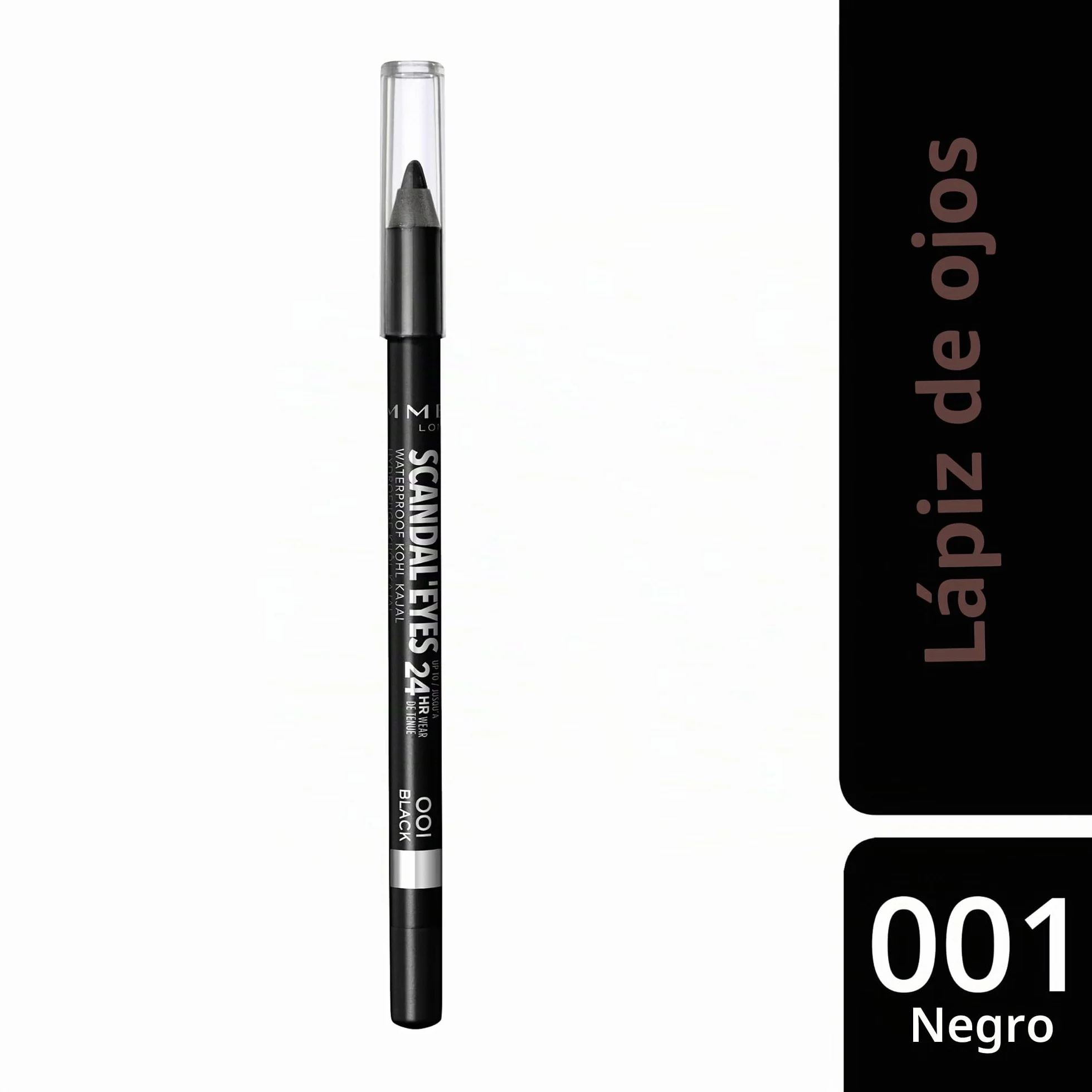 Rimmel London Scandaleyes Waterproof Khol Kajal Liners Tono 1, 1.3g - 1 unidad