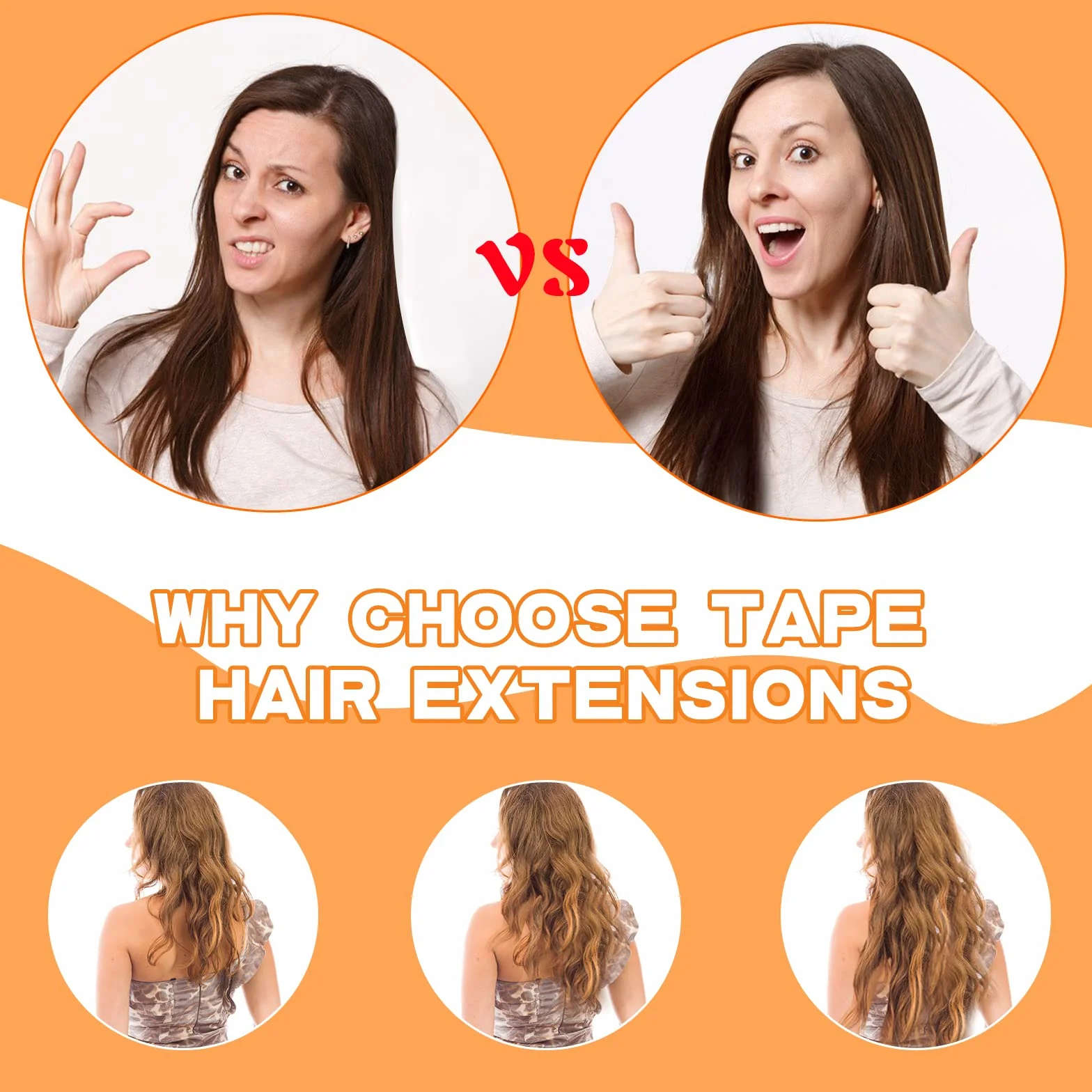 TIESOME 144PCS Cinta Adhesiva Doble Cara para Extensiones de Cabello Impermeable Peluca (Blanco)