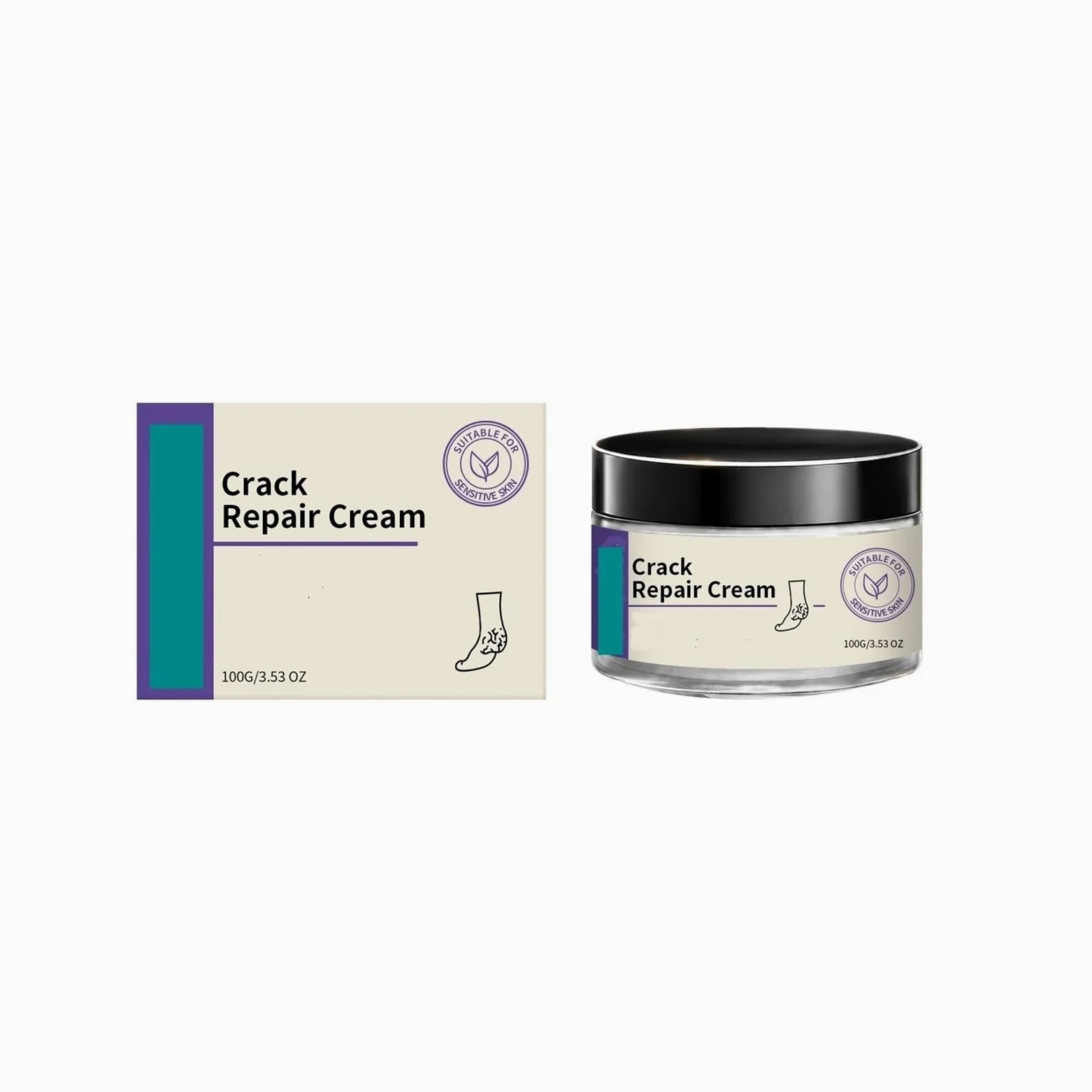 Crema Hidratante Manos Y Pies 100g | Hidratante, hidratante, confortable y delicado.(2pcs)