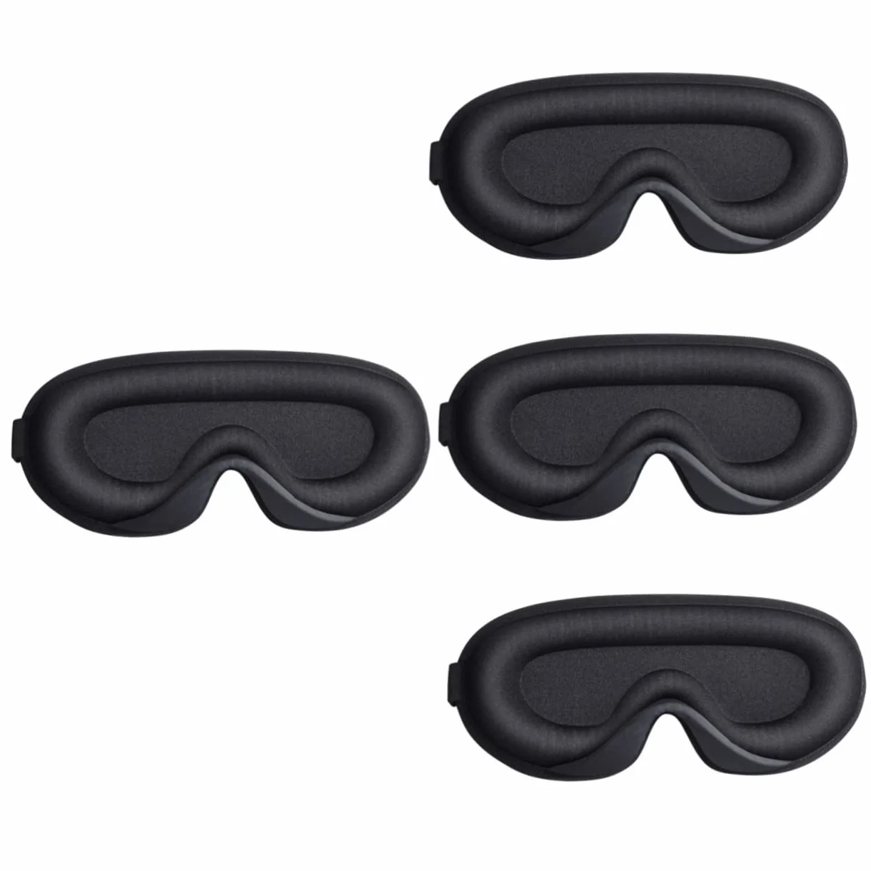 minkissy 4piezas De Sueño y Portátil Oculador Opaco Para Hombre y Mujer Para Viajes y Descanso Material y Transpirable Diseño Ergonómico y Ligero
