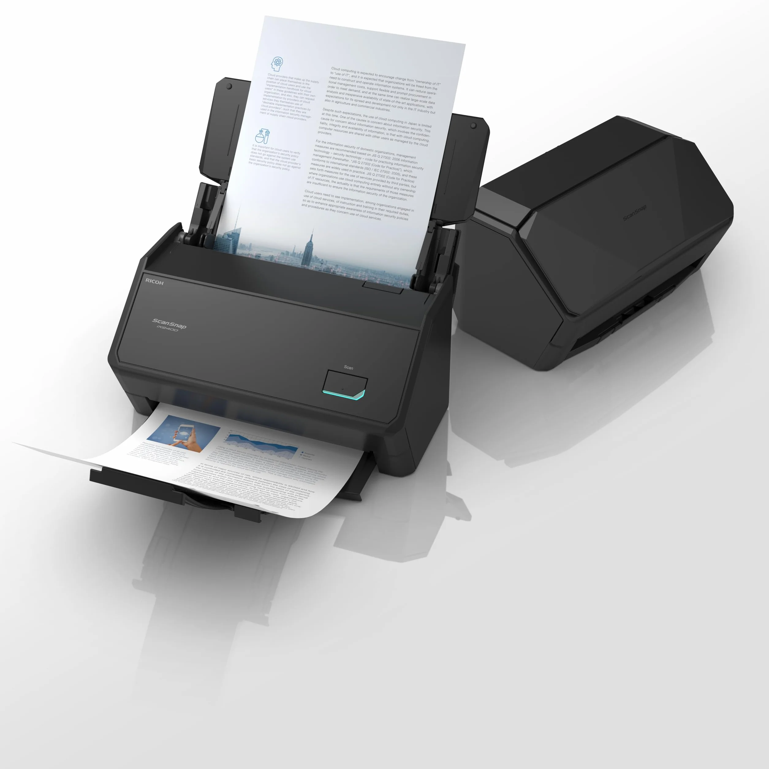 Ricoh ScanSnap iX2400 Dokumentenscanner ADF 45ppm Duplex USB 3.2 Schwarz