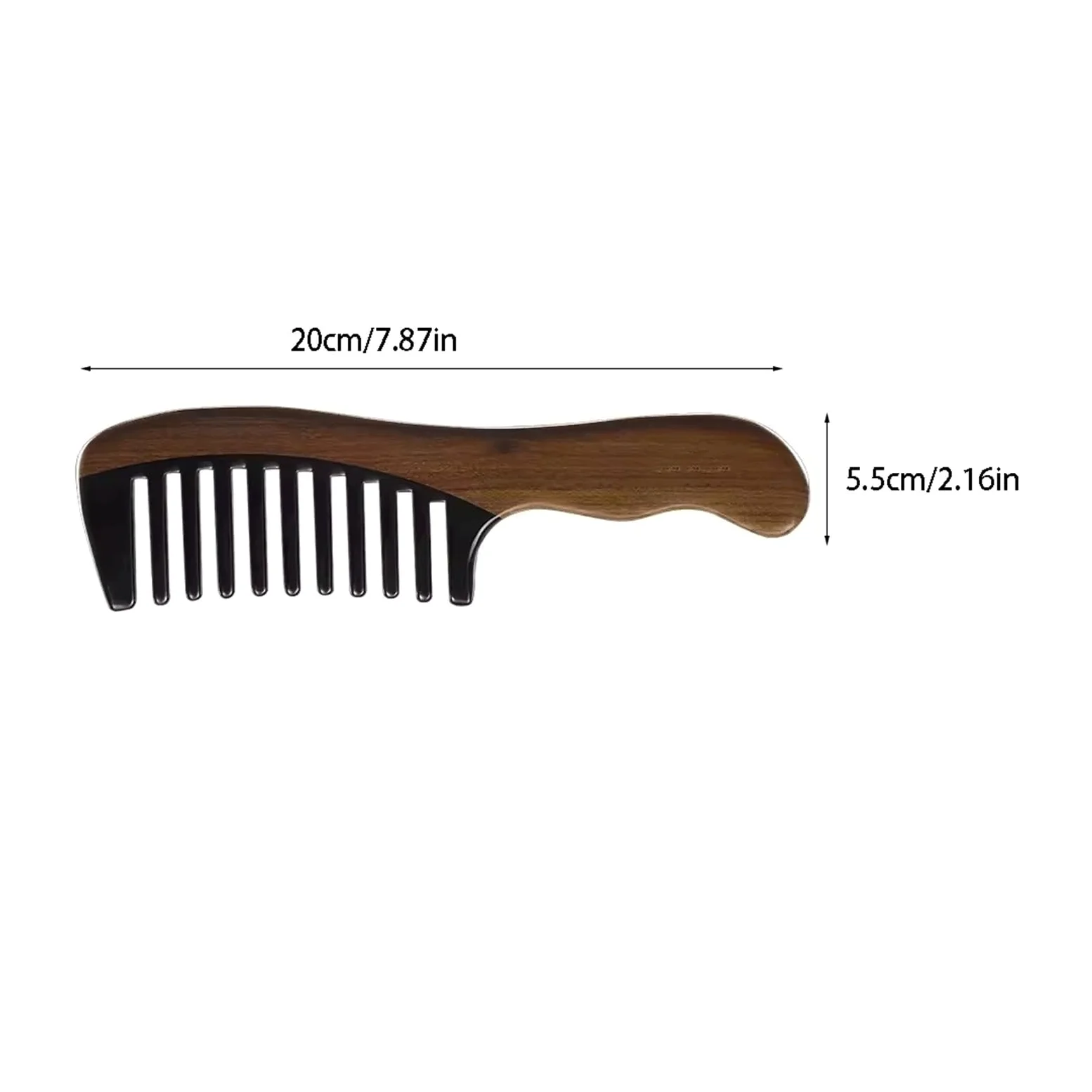 Peines de peinado Peine de madera de dientes anchos for hombres y mujeres, herramienta de peinado for masaje de cabello rizado Peine de pelo rizado