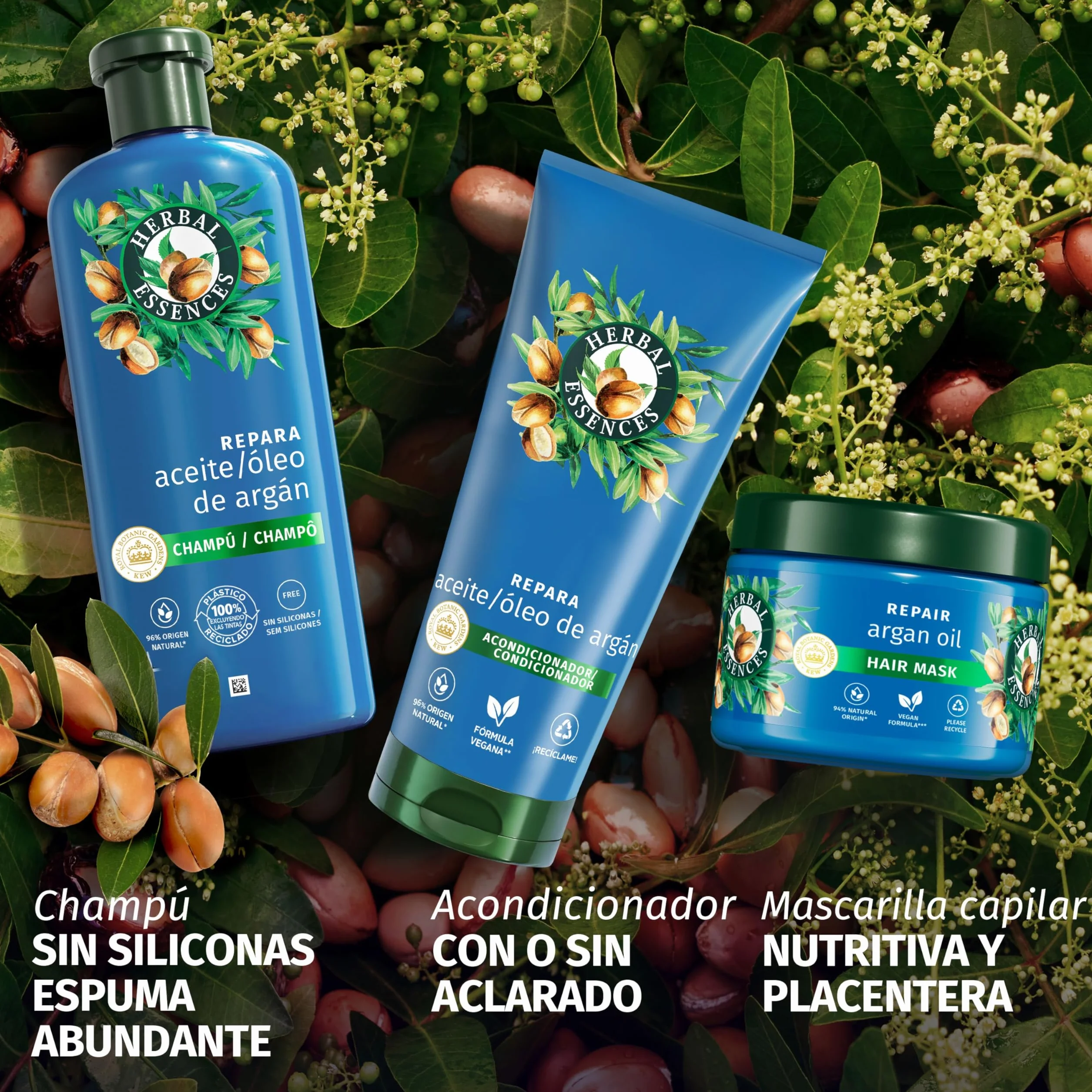 Herbal Essences Mascarilla Reparadora Aceite De Argán 300 ml Pelo Dañado