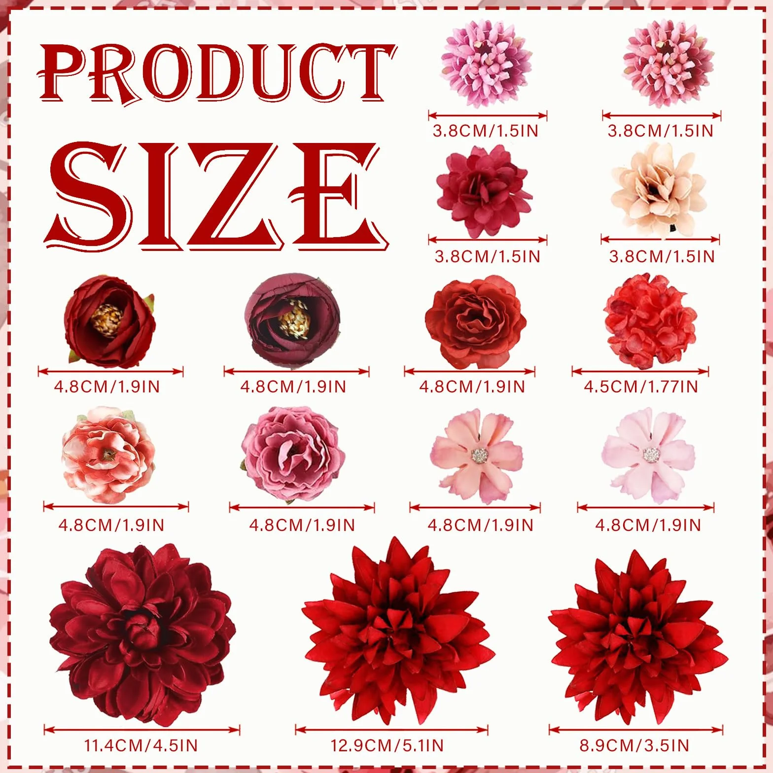 HIFOT 21 Piezas Pinzas Pelo Mujer Niña, Clips de Pelo Flor, Horquillas Pasadores Pelo, Accesorios Pelo Tocados Boda Fiesta Playa