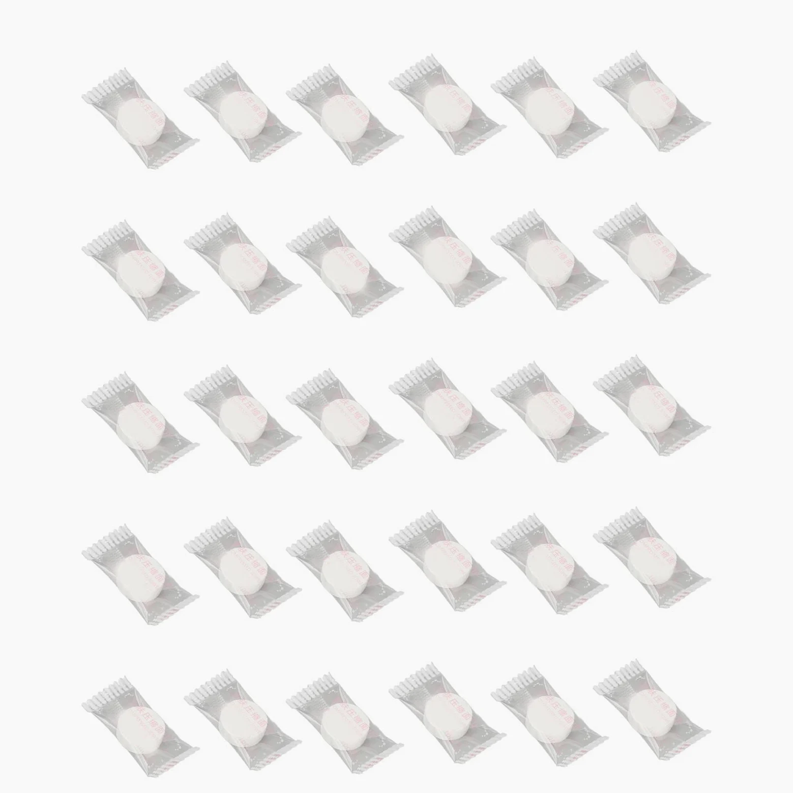 Dioche Mini Travel Face 30 Piezas de Toalla Comprimida, Toallitas Faciales, Tamaño de Viaje, Envueltas Individualmente, Mini Toallas Suaves y de Secado Rápido para Viajes de Negocios y Campamentos