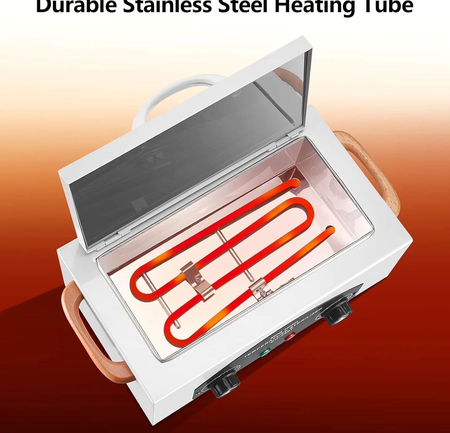 Caja de Limpieza de Herramientas de Metal de Alta Temperatura, 1.5L 300W Esterilizador de Utensilios de Peluquería y Tatuaje con Temperatura y Tiempo Ajustables para Spa, Salones, Peluquerías