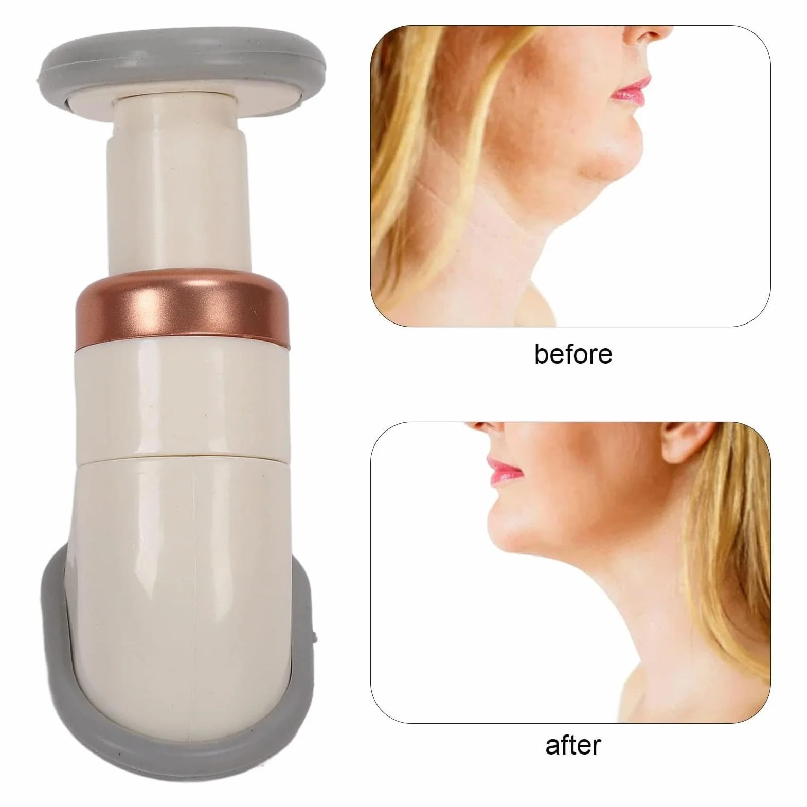 Neckline Slimmer Device Facial Neck Line Exerciser Tightening Massager for Firming Lifting