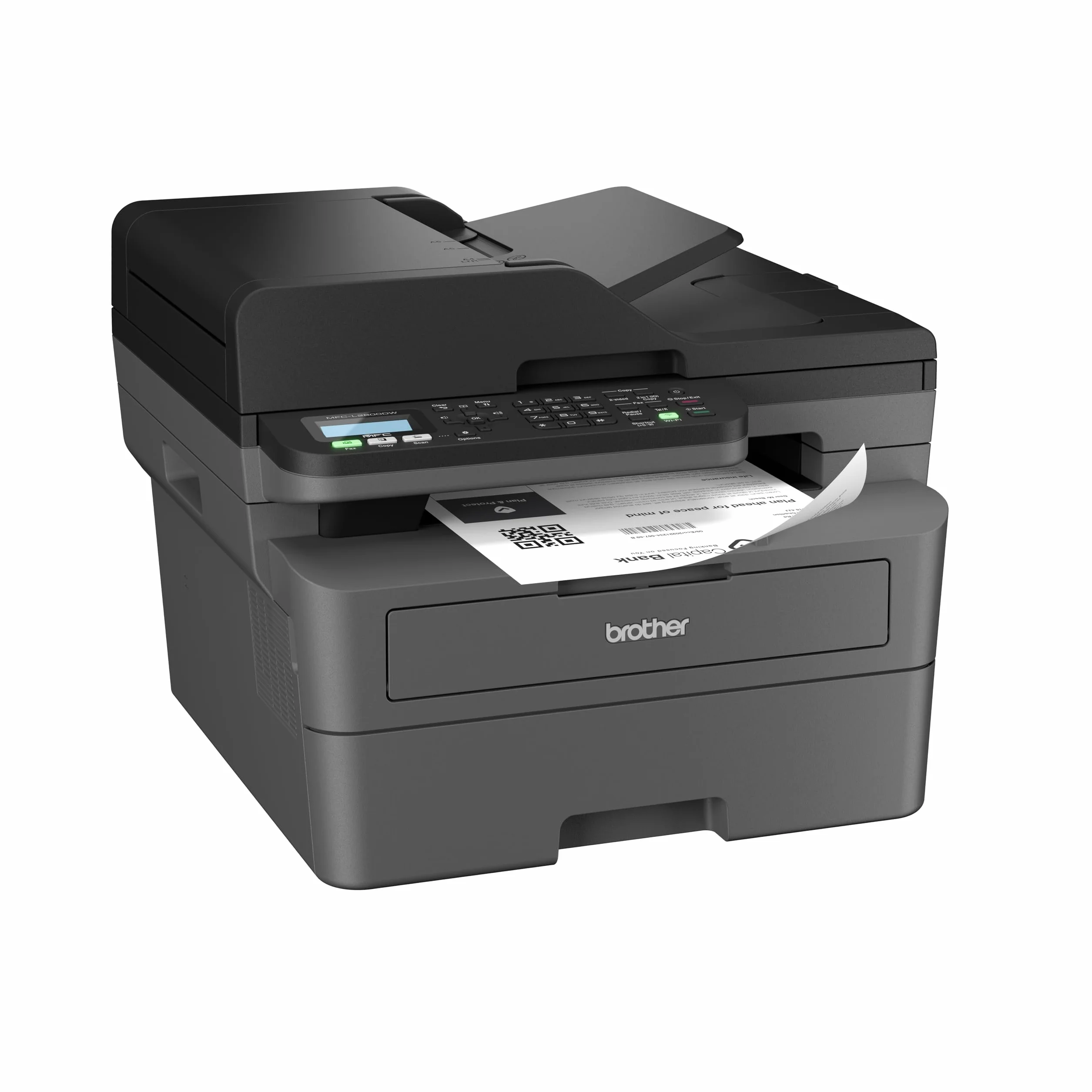 Brother MFCL2800DW Impresora multifunción láser monocromo WiFi fax dúplex automático ADF 50 hojas