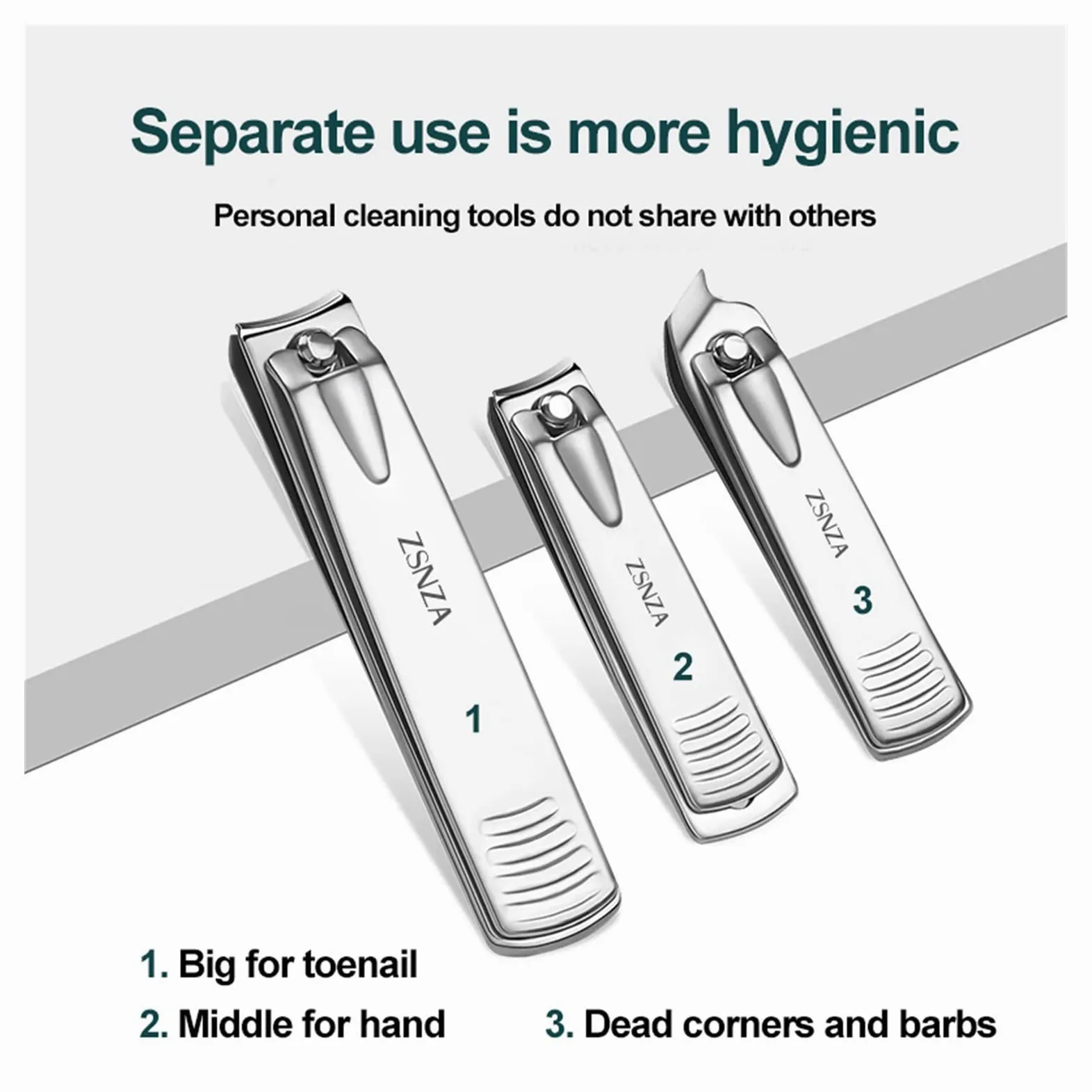 Conjunto de manicura Acero Inoxidable Clippers de uñas Kit de Viaje Pedicura Alicates Ped Personal Nail Trimmer Ingrown Nail Pickers Care Herramienta de Cuidado (Color : Green)