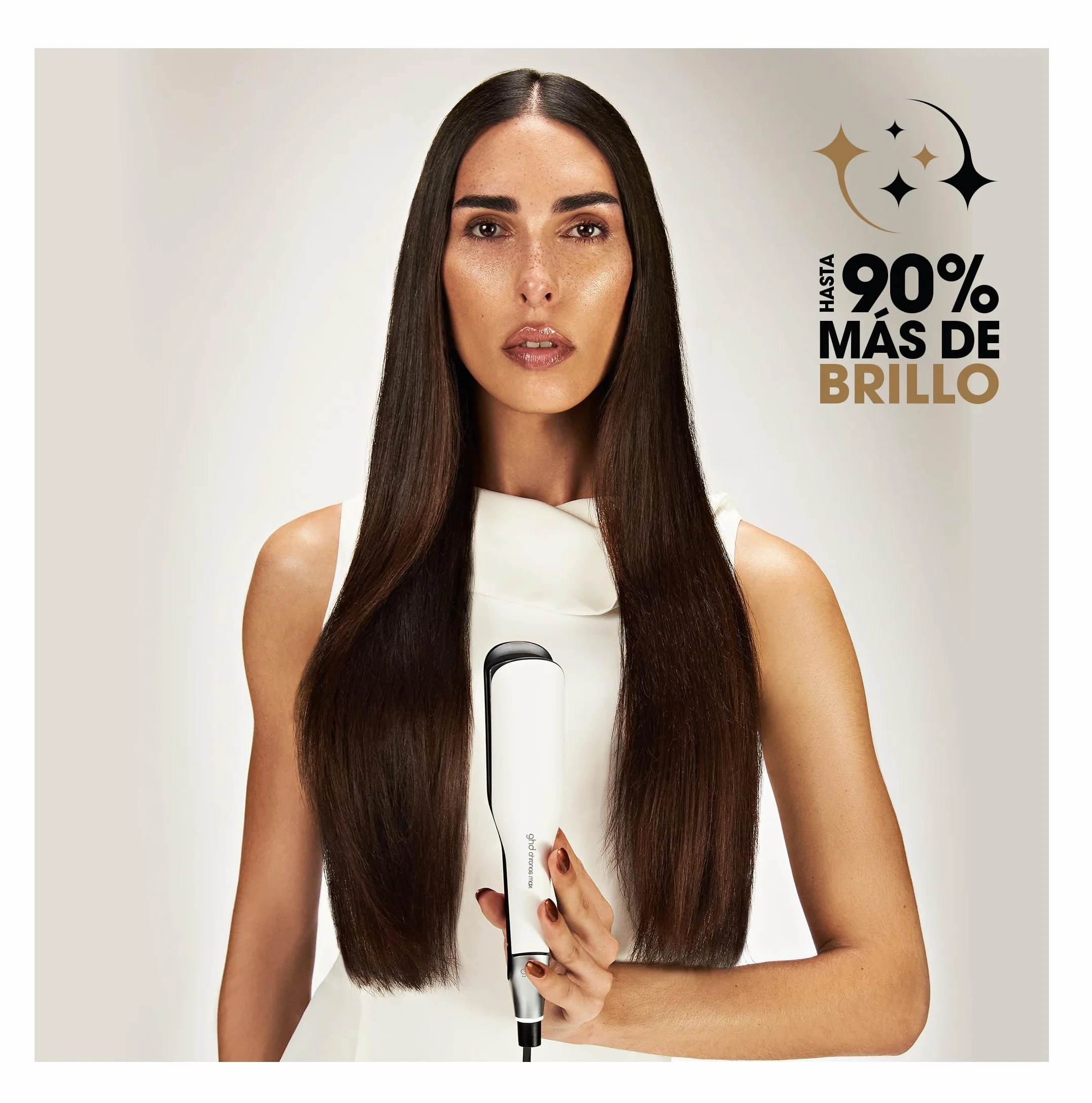 ghd Chronos Max Plancha de Pelo Profesional, Styler con Placas 85% más Anchas, Peinado 3x Más Rápido, Sin Daño Calor Extremo