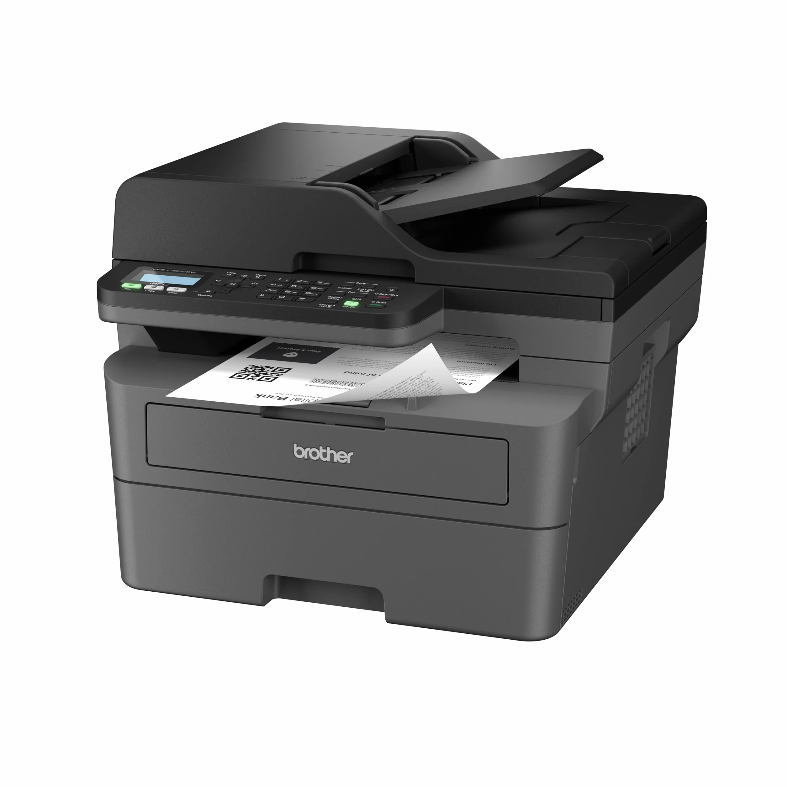 Brother MFCL2800DW Impresora multifunción láser monocromo WiFi fax dúplex automático ADF 50 hojas