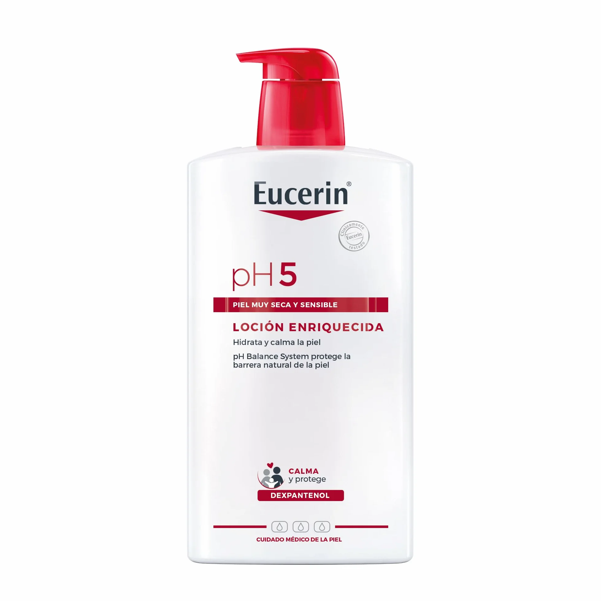 Eucerin pH5 Loción Enriquecida 1000 ml Crema Corporal con Dexpantenol y Glicerina para Pieles Muy Secas y Sensibles