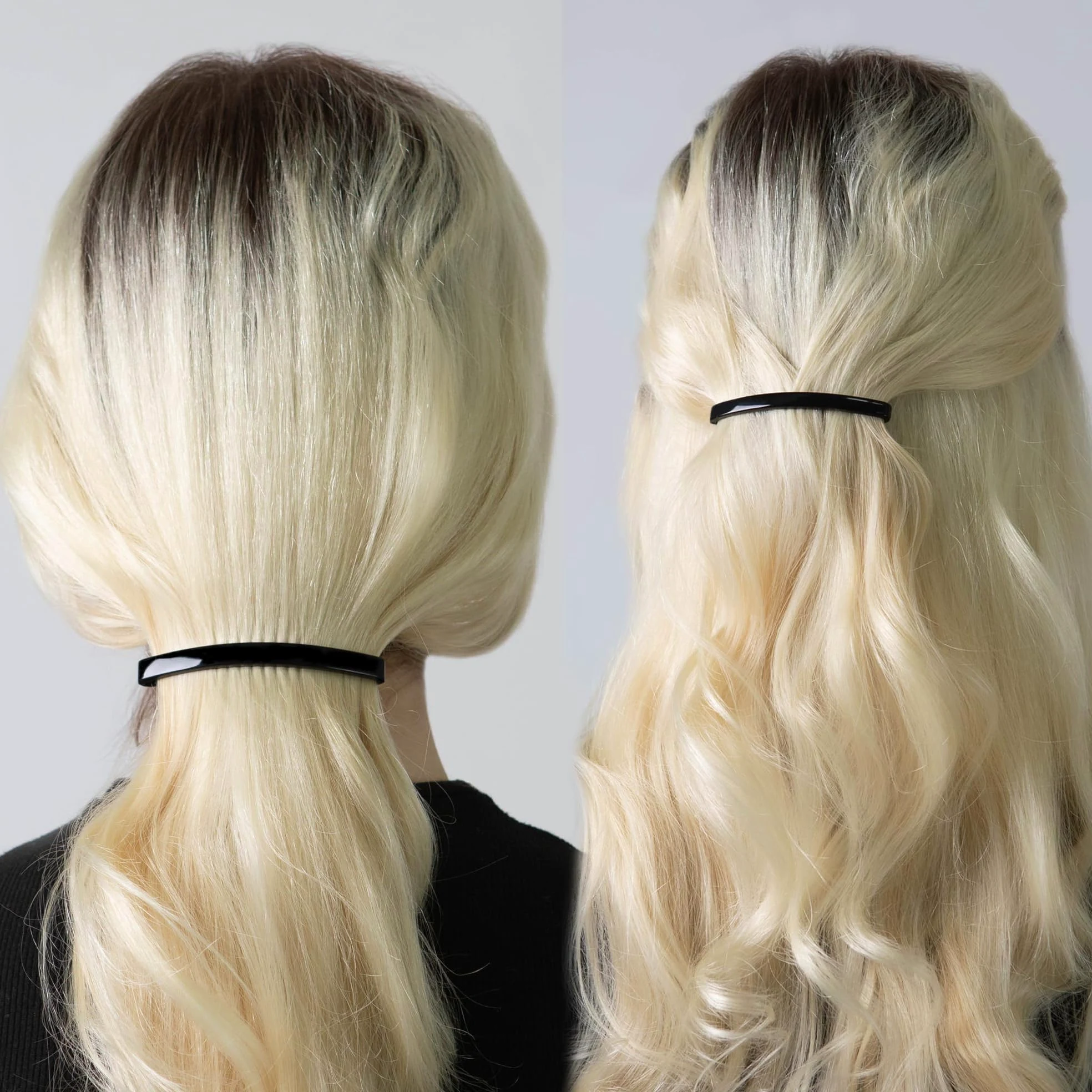 Pasadores de plástico pequeños para peinar el pelo, pinzas decorativas para medio recogido y cola de caballo, para niñas, mujeres con cabello muy fino y mediano, 18 piezas (GPL5)