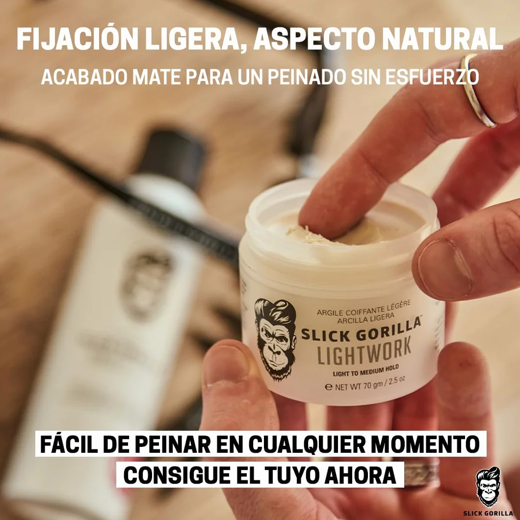 Slick Gorilla Lightwork Arcilla Mate para Hombres 75 ml