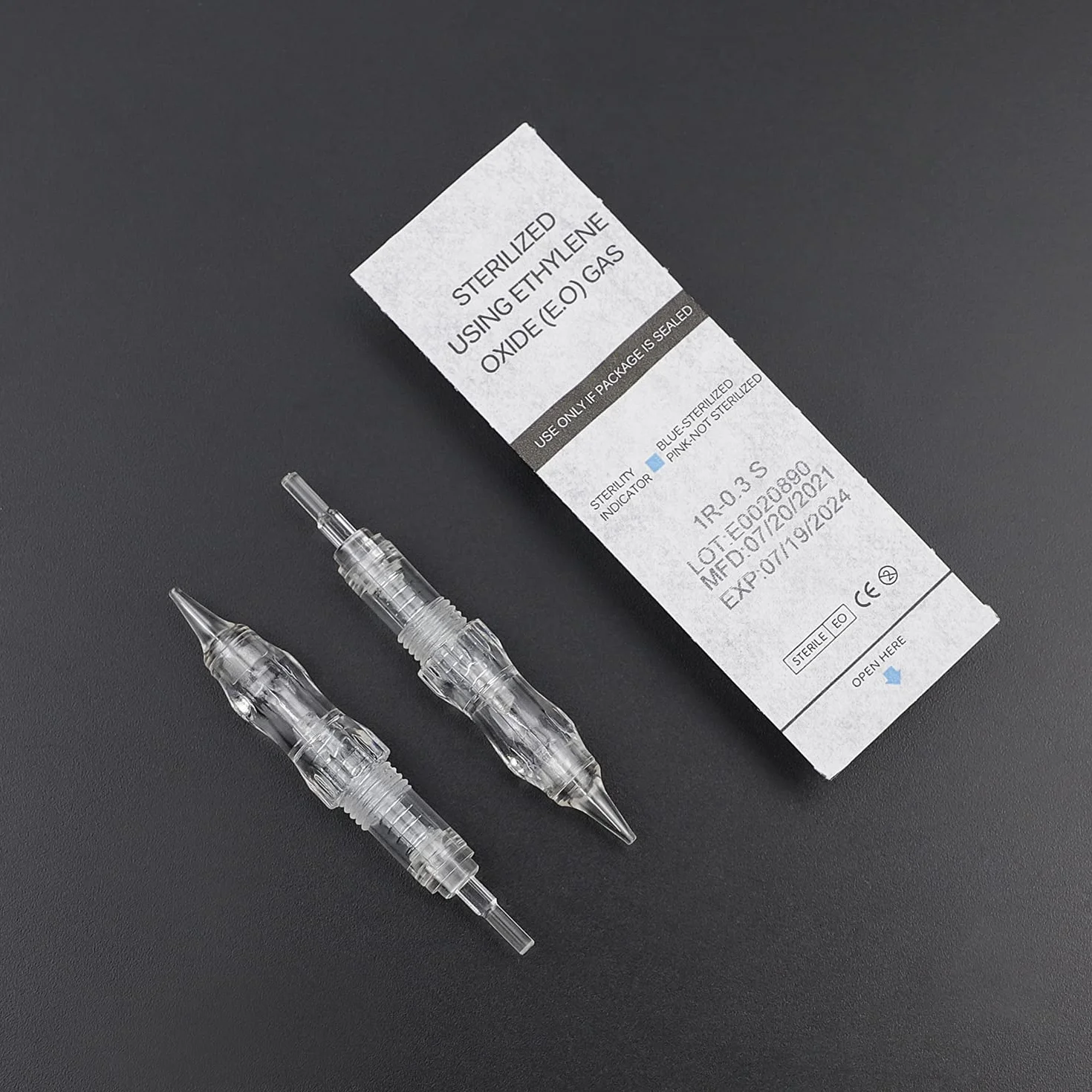 TATELF Agujas de cartucho - 10 Uds agujas de tornillo esterilizadas 3RL para máquina de maquillaje permanente delineador de ojos de cejas contorno de labios