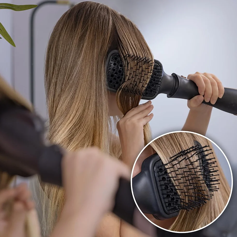 Cecotec Cepillo de Aire 10 en 1 Bamba CeramicCare 10in1 Styler, 1000 W, 10 Cabezales, 3 Temperaturas, 2 Velocidades, Cerámica, Aire Frío