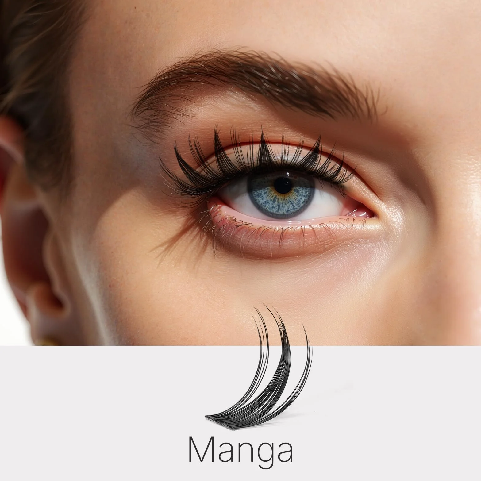 VEYESBEAUTY Pestañas Postizas Kit Five-Second Newbie's Pelo a Pelo Lash Cluster Individuales 8-18mm