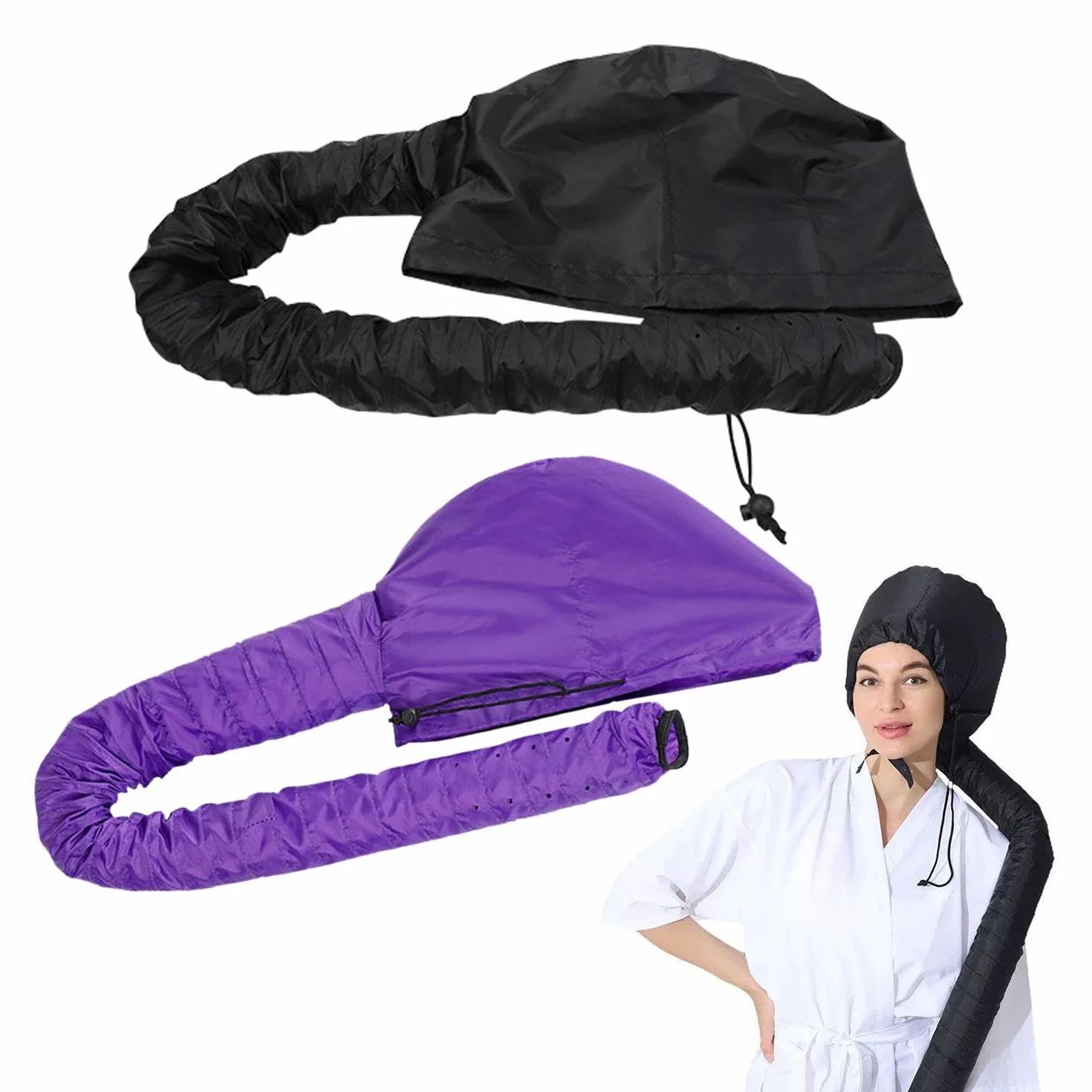 Gorros Para Secador De Pelo Paquete De 2 Para Secar Casco Permanente Cuidado En El Hogar
