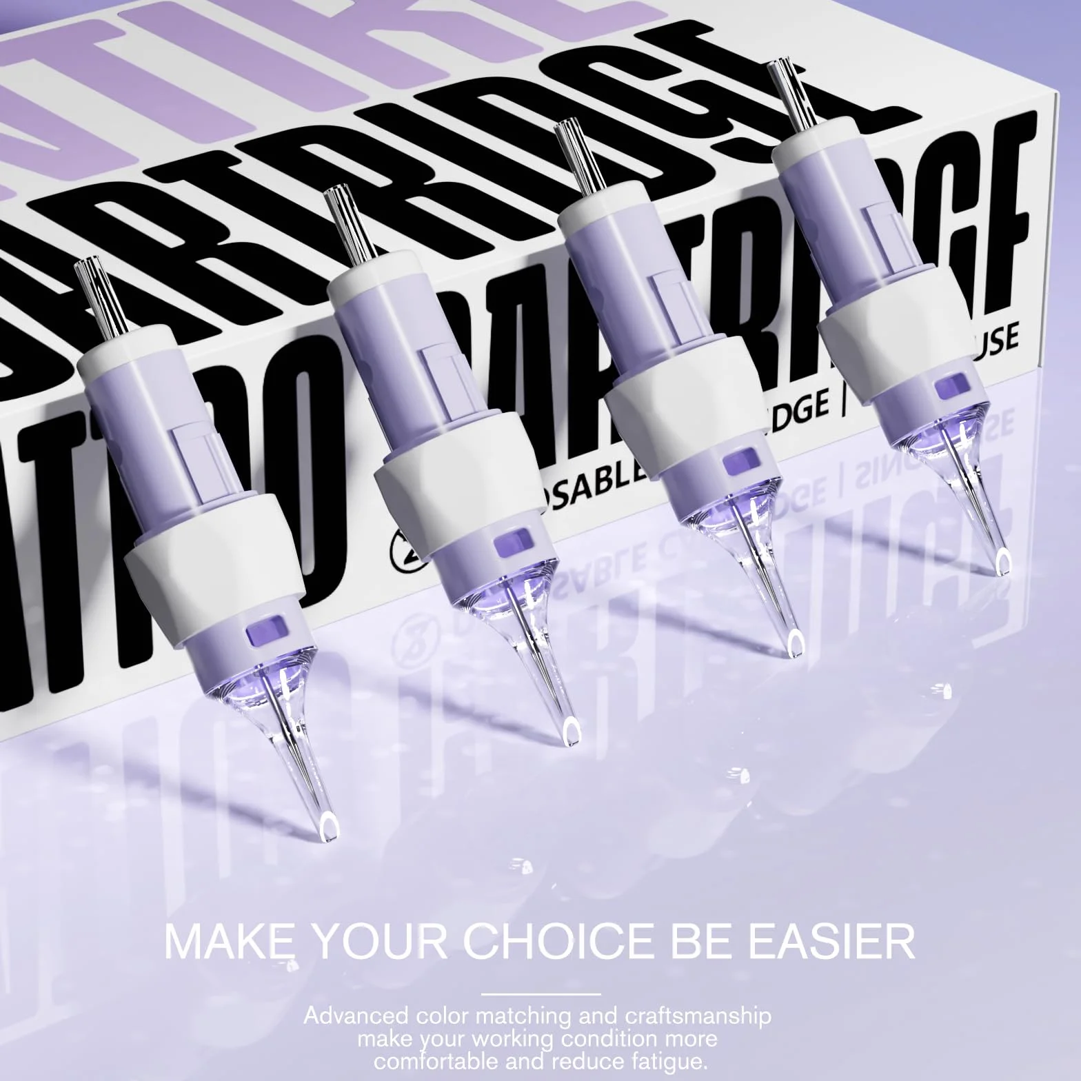 ANTIKE 20 Pcs Nubes Agujas de Tatuaje Cartucho con Mango de Silicona #12 (3RL) 0.35mm Estandar Round Liner X-Taper Tattoo Cartridge Needles EN11Q-FG-20-1203RL-X