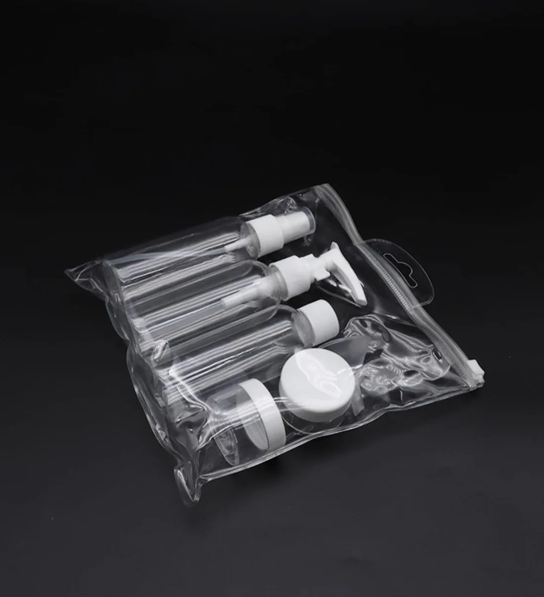 Set de Botellas de Viaje Rellenables 100ml para Champú y Gel - Aviación