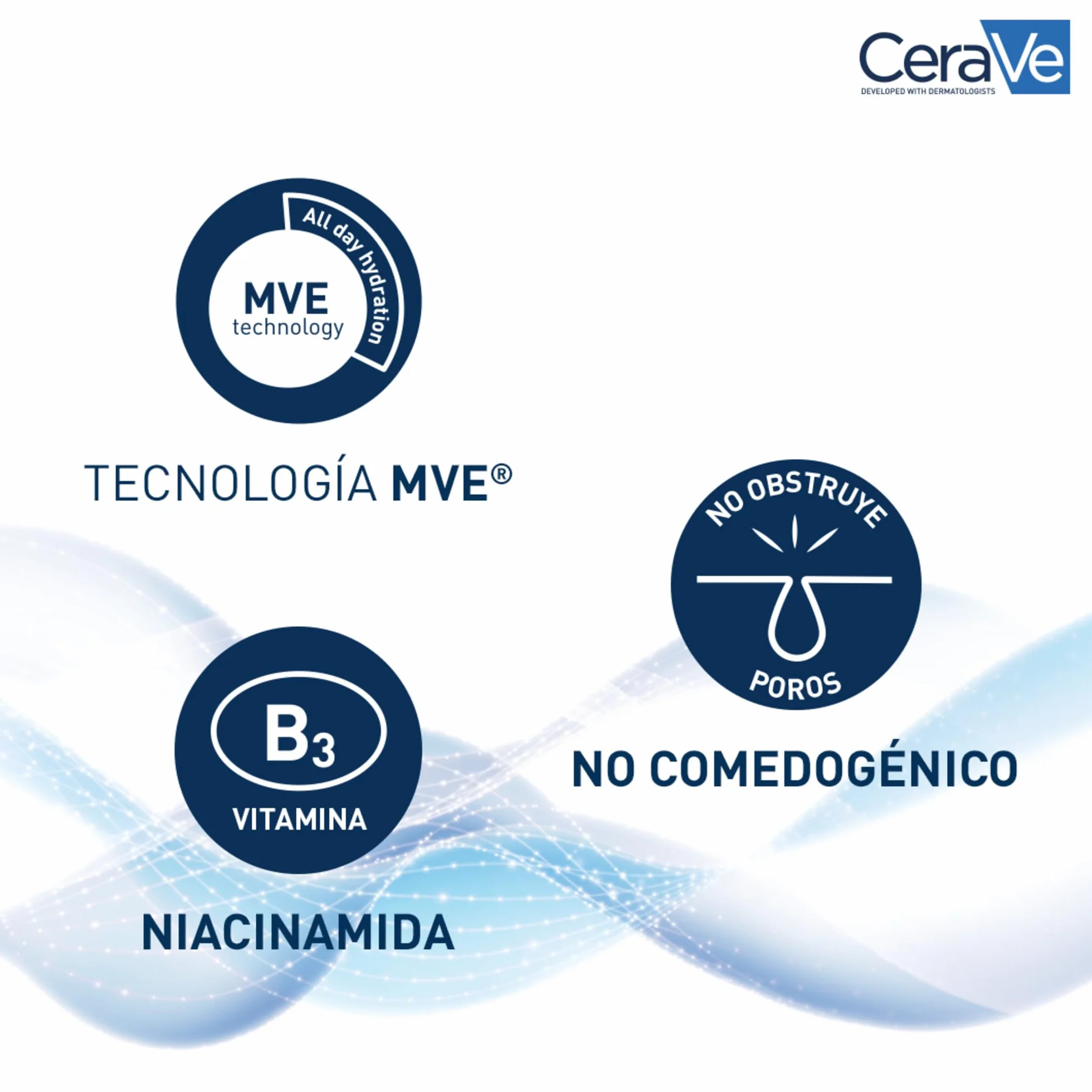 CeraVe Loción Hidratante de Rostro PM 52ml para Piel Normal a Seca con Ceramidas, Niacinamida y Ácido Hialurónico