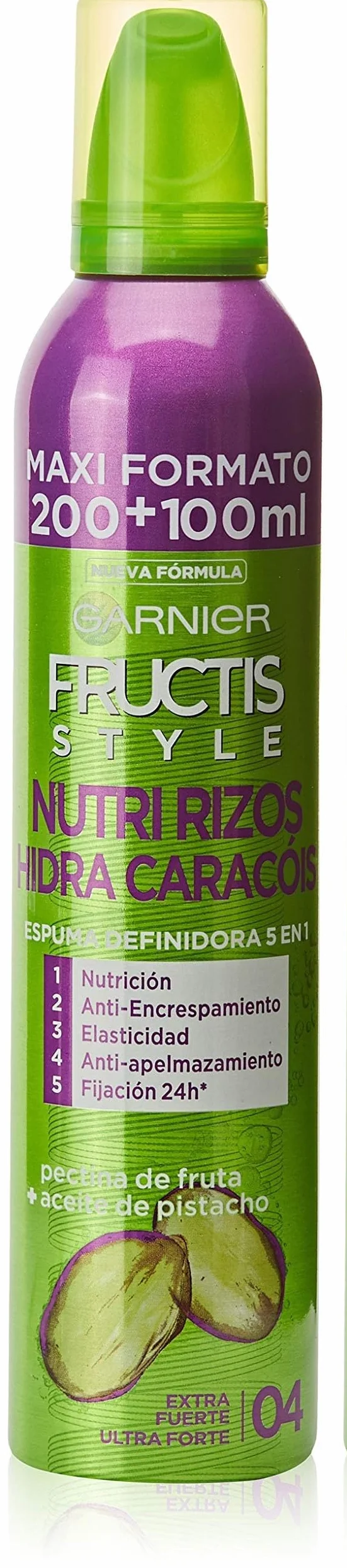 Garnier Fructis Style Espuma Hidra-Rizos 5 Acciones 200 ml