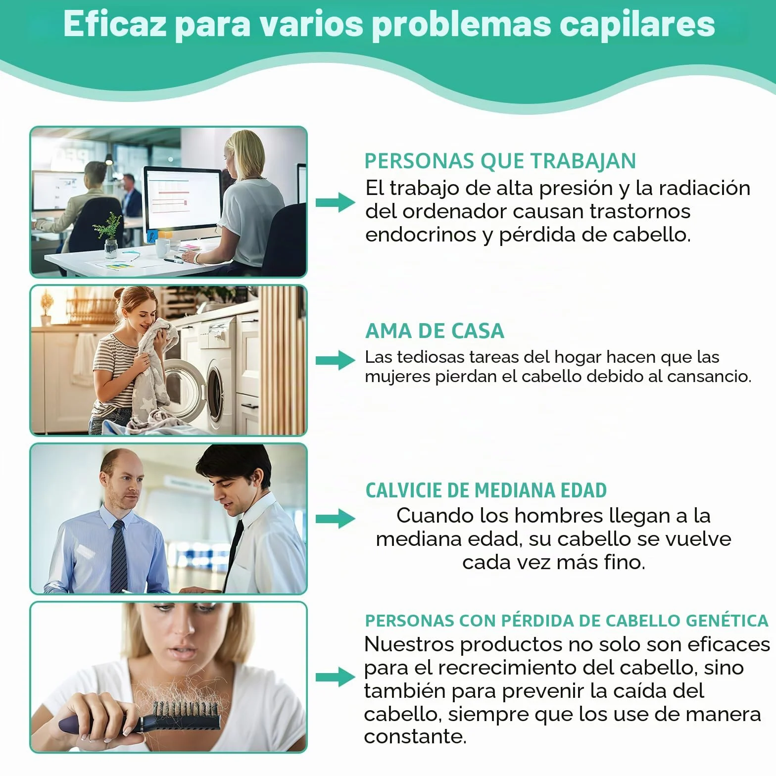 Peinado de crecimiento del cabello láser, tratamiento de crecimiento del cabello rojo y brillante para hombres y mujeres, crecimiento del cabello con masajeador eléctrico del cuero cabelludo