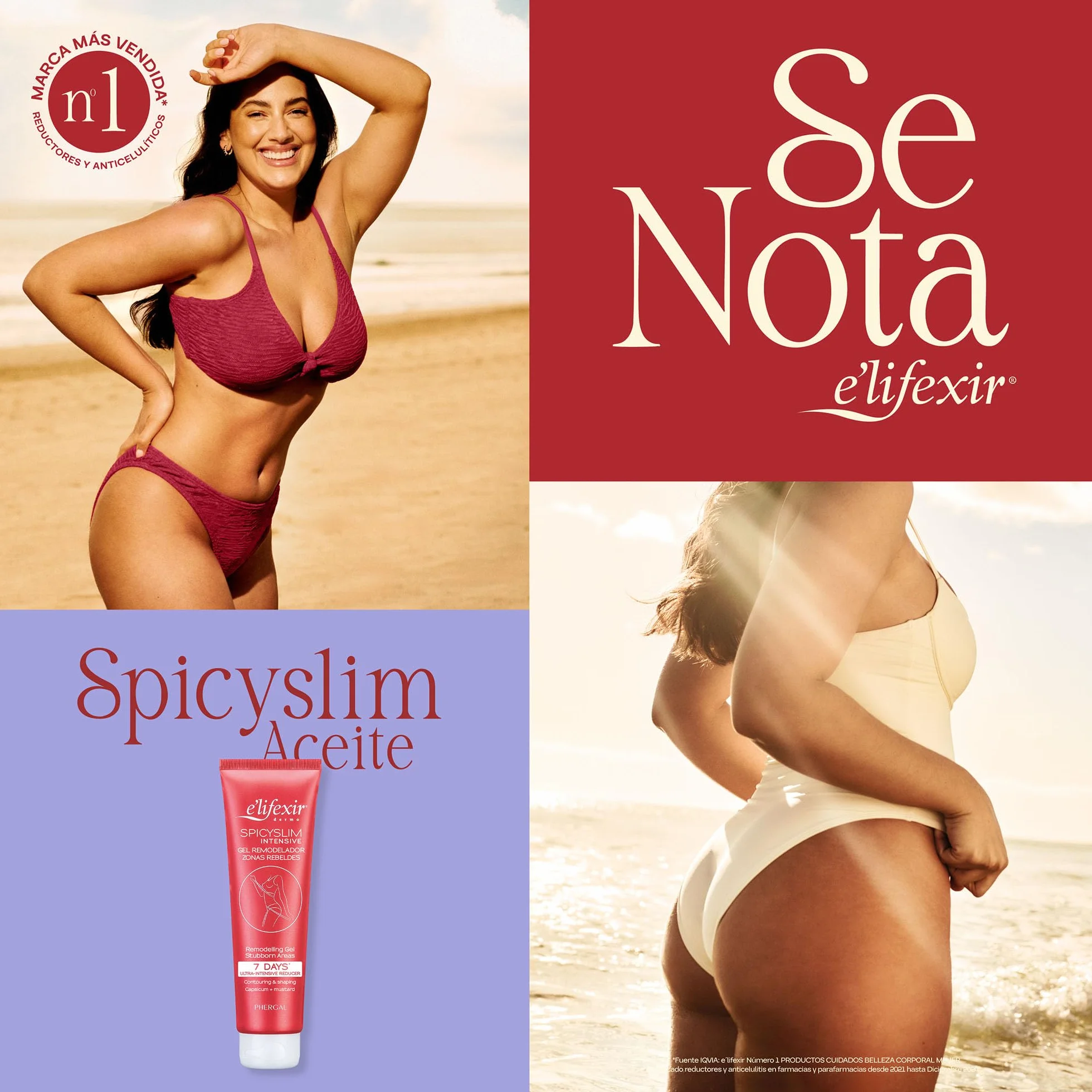 E'lifexir Spicyslim Crema Reductora Extrema para Zonas Rebeldes 150 mL