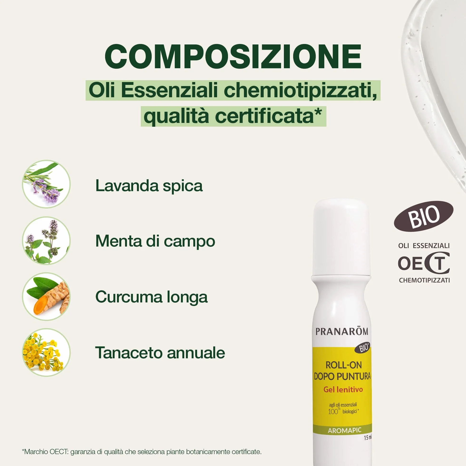 PRANAROM Aromapic Repelente Mosquitos e Insectos Roll-on Post Picaduras Gel Calmante Bio Aceites Esenciales 100% Ecológicos 15 ml
