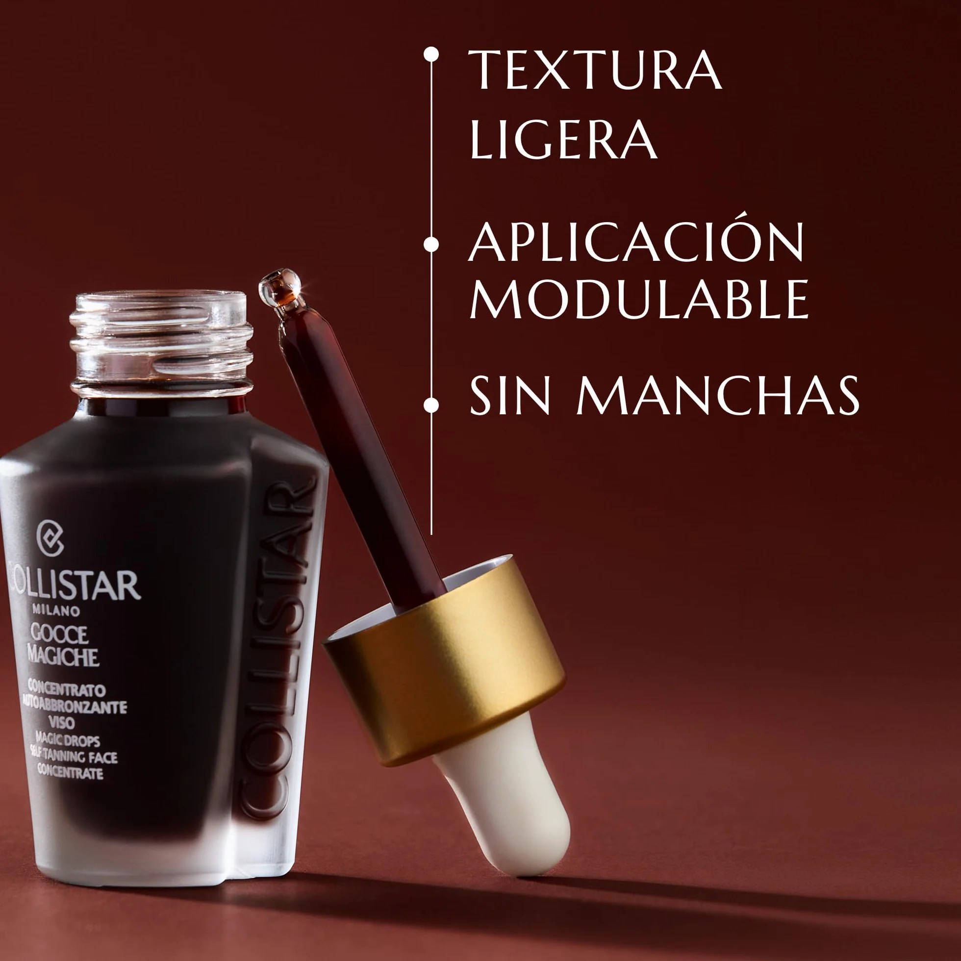 Collistar Gotas Mágicas Rostro Concentrado Autobronceador Efecto Rápido Bronceado Intenso 30 ml