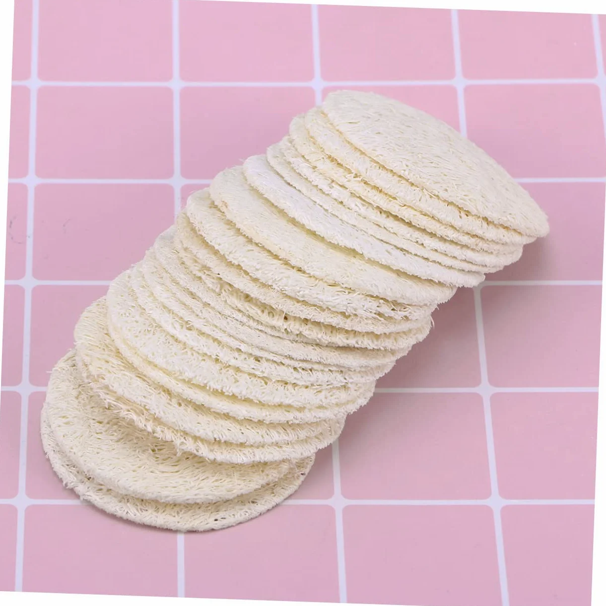 Beaupretty 500piezas Esponjas Exfoliantes De Luffa Reutilizables Para Desmaquillado y Cuidado Facial Paquete De Unidades Suaves y Ecológicas Para Limpieza Profunda y Eliminación De