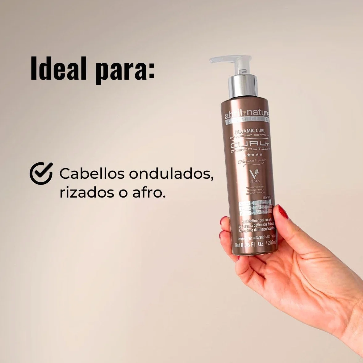 Crema de definición de rizos Dinamic Curl 200ml - Fija y mantiene rizos u ondas sin apelmazar - Controla el encrespado sin residuos