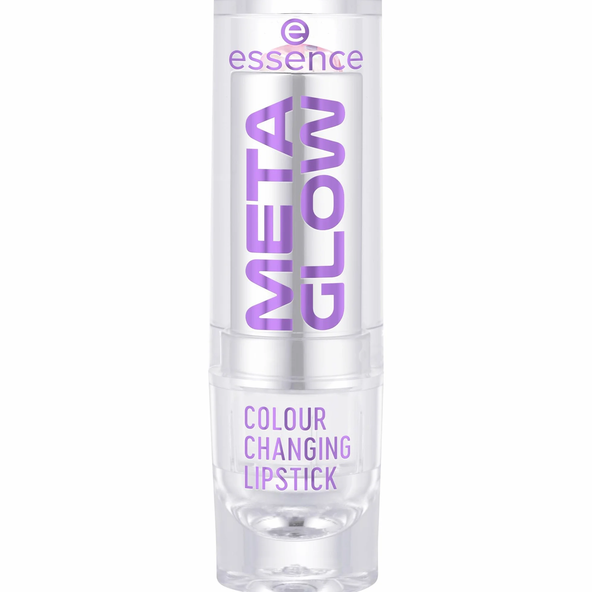 essence BARRA DE LABIOS QUE CAMBIA DE COLOR META GLOW, adaptación al color, Efecto tinte, natural, translúcido (3.4g)