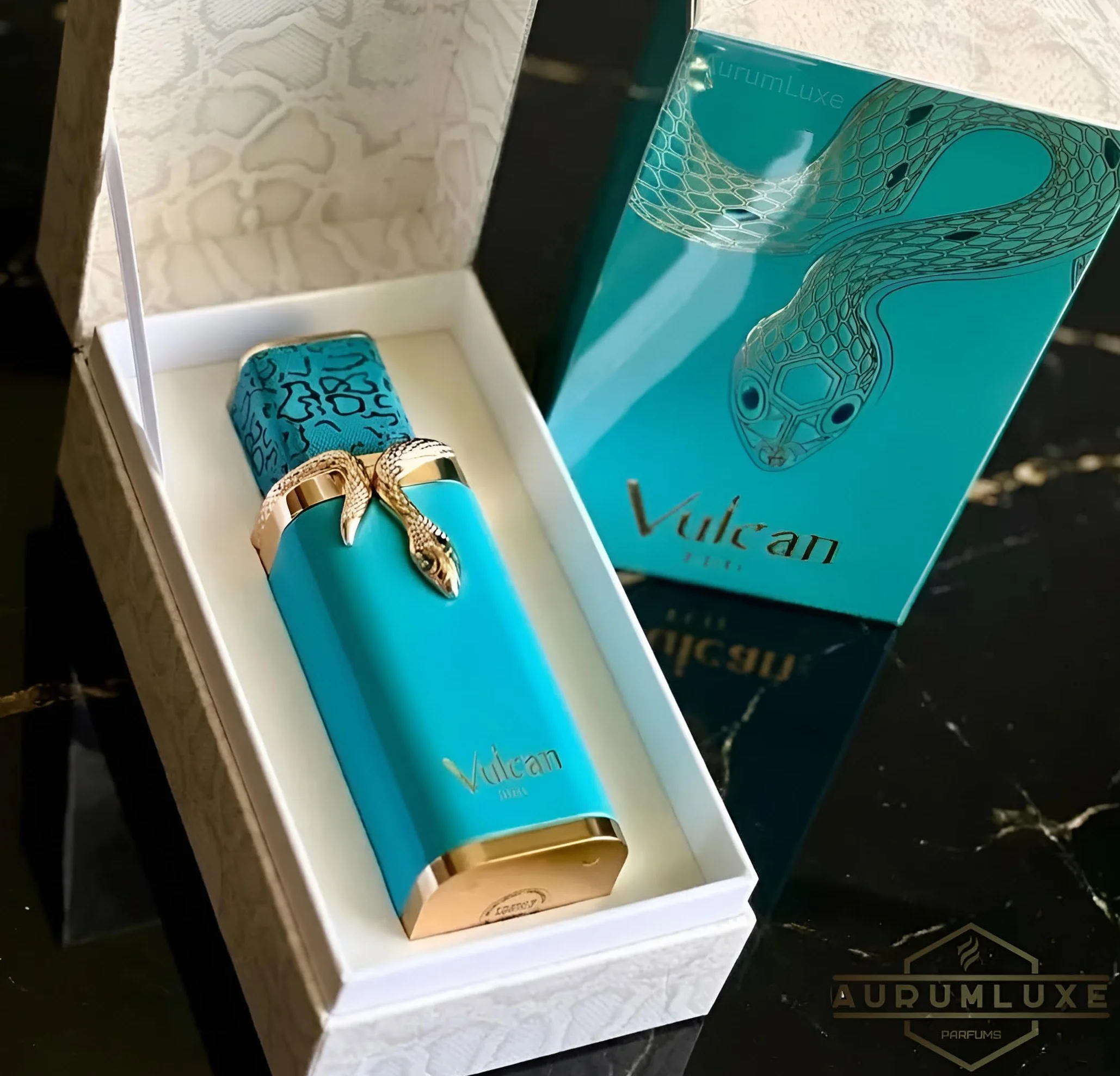 AURUMLUXE Vulcan Feu Perfume, Perfumes Arabes Hombre, Perfumes Hombre, Regalos Originales para Hombre, Colonia Hombre, Perfume Arabes Originales, Eau de Parfum, Perfume Vulcan Feu 100 ml