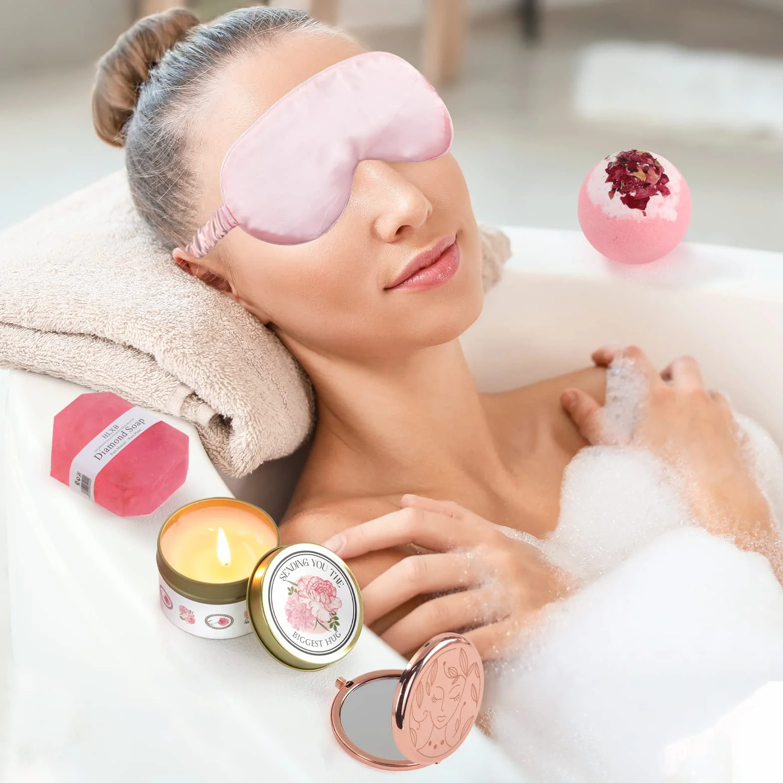 Regalos de cumpleaños únicos para mujeres, regalos de aniversario, regalos de recuperación para mujeres, cesta de regalo de cuidado personal, agradecimiento, amistad, jubilación, spa, relajación