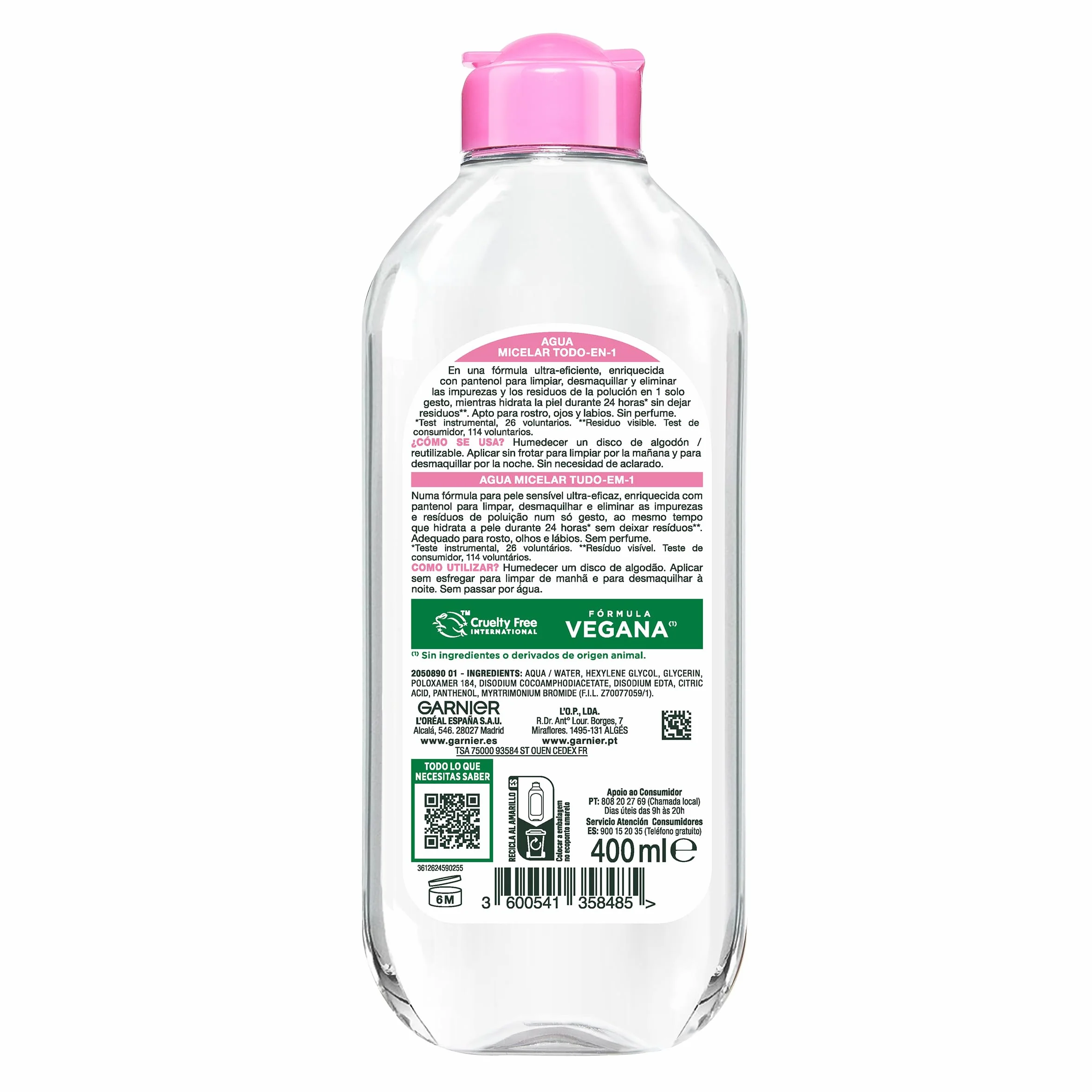GARNIER Agua Micelar 400ml